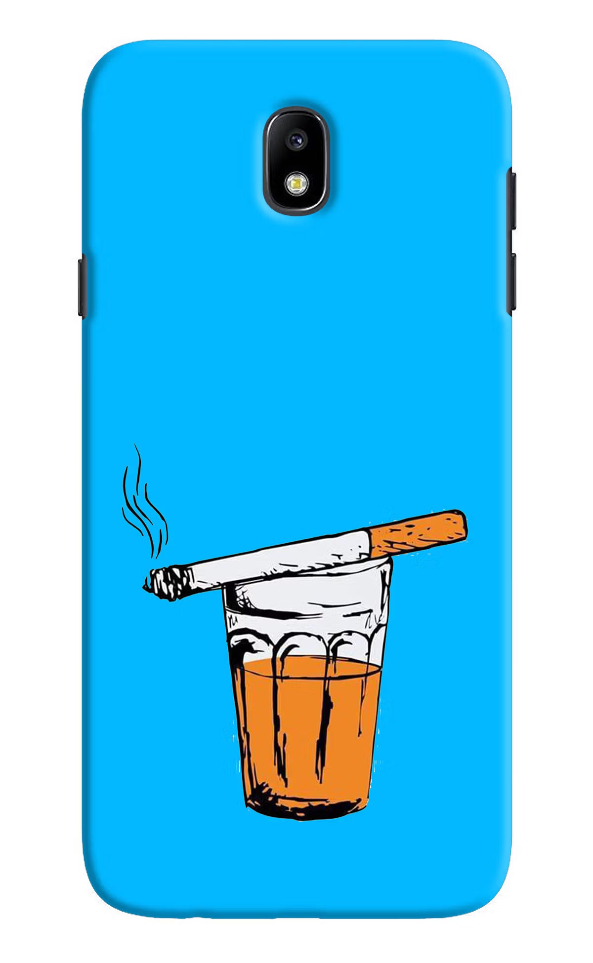 Chai Sutta Samsung J7 Pro Back Cover - Chai Sutta Samsung J7 Pro Hard Case Back Cover by Casekaro Chai Sutta Samsung J7 Pro Hard Case Back Cover by Casekaro