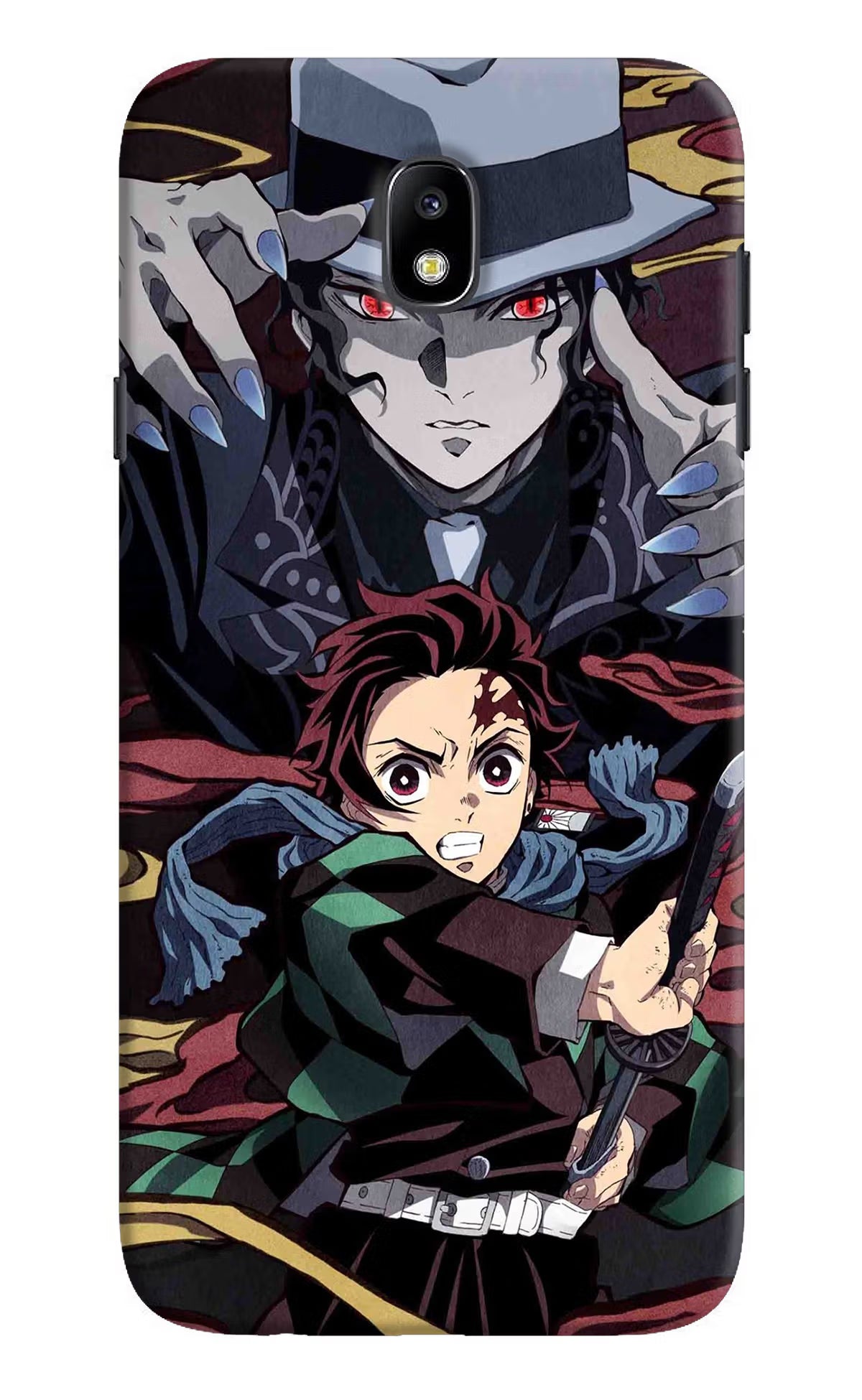 Demon Slayer Samsung J7 Pro Back Cover - Demon Slayer Samsung J7 Pro Hard Case Back Cover by Casekaro Demon Slayer Samsung J7 Pro Hard Case Back Cover by Casekaro