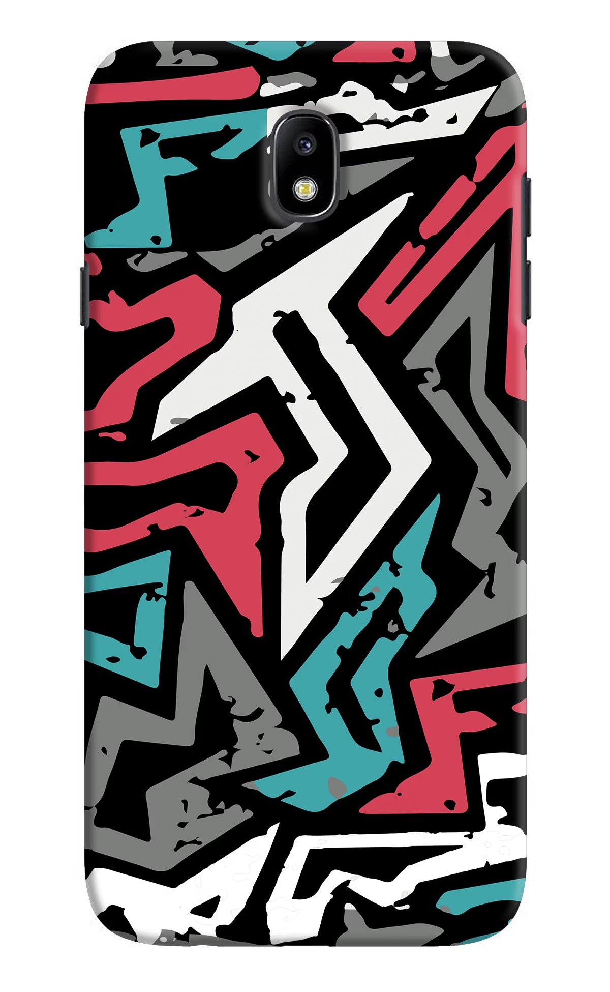 Geometric Graffiti Samsung J7 Pro Back Cover - Geometric Graffiti Samsung J7 Pro Hard Case Back Cover by Casekaro Geometric Graffiti Samsung J7 Pro Hard Case Back Cover by Casekaro