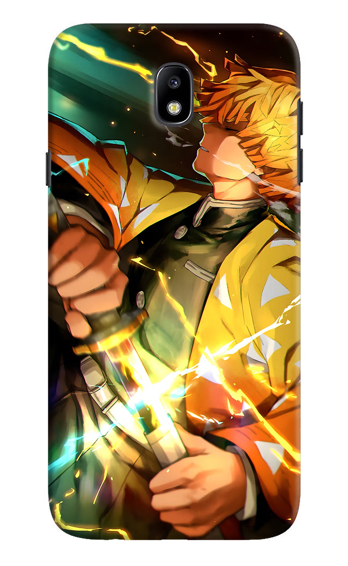 Demon Slayer Samsung J7 Pro Back Cover - Demon Slayer Samsung J7 Pro Hard Case Back Cover by Casekaro Demon Slayer Samsung J7 Pro Hard Case Back Cover by Casekaro