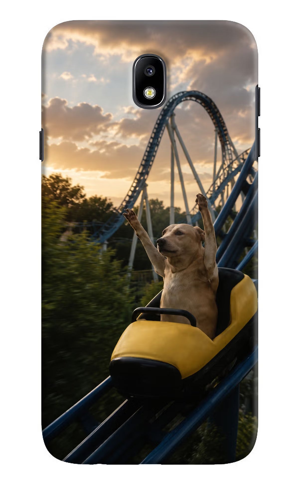 Rollercoaster Dog Samsung J7 Pro Back Cover - Rollercoaster Dog Samsung J7 Pro Back Cover Rollercoaster Dog Samsung J7 Pro Back Cover
