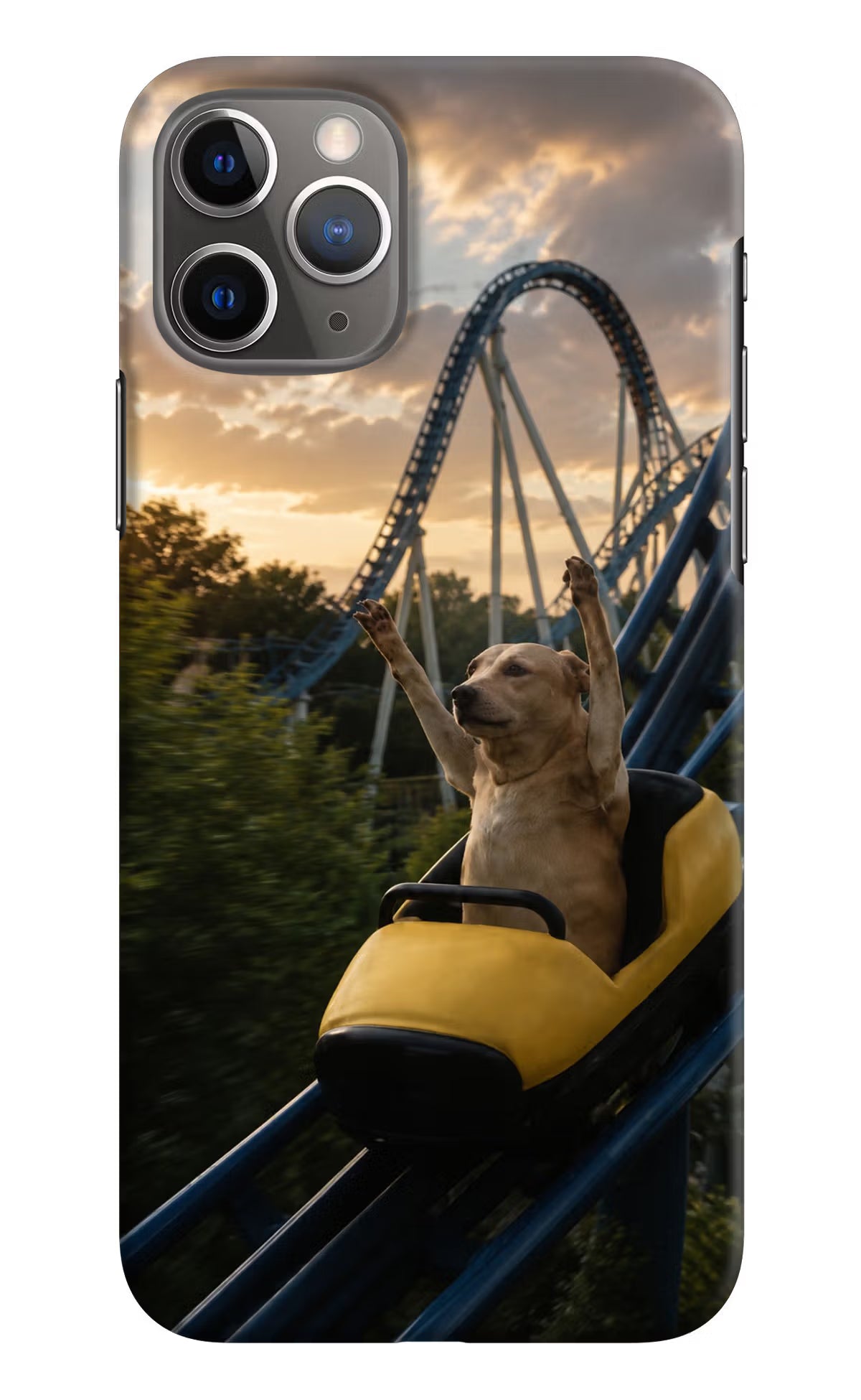 Rollercoaster Dog iPhone 11 Pro Max Back Cover - Rollercoaster Dog iPhone 11 Pro Max Back Cover Rollercoaster Dog iPhone 11 Pro Max Back Cover