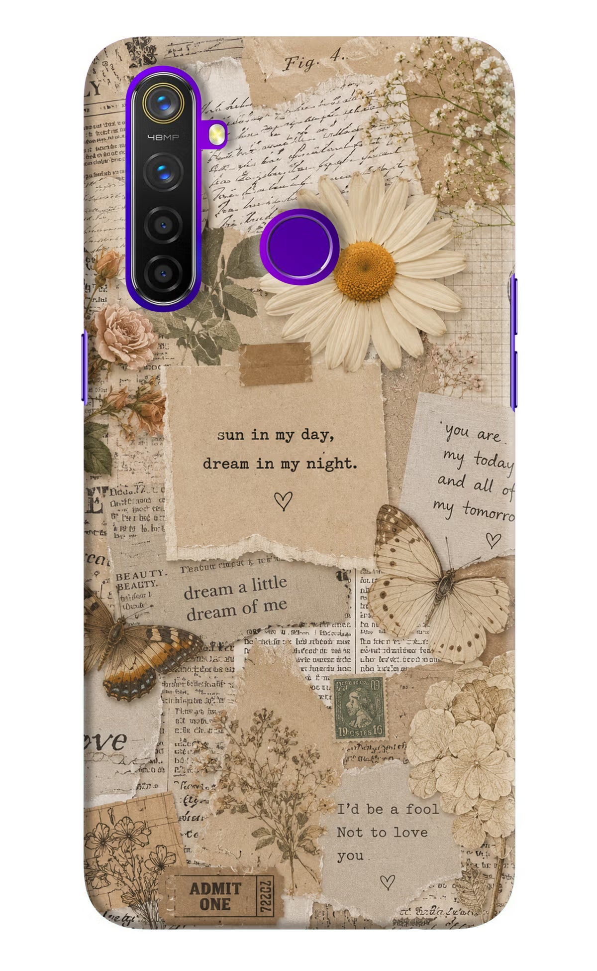 Vintage case Realme 5 Pro Back Cover - Vintage case Realme 5 Pro Back Cover Vintage case Realme 5 Pro Back Cover