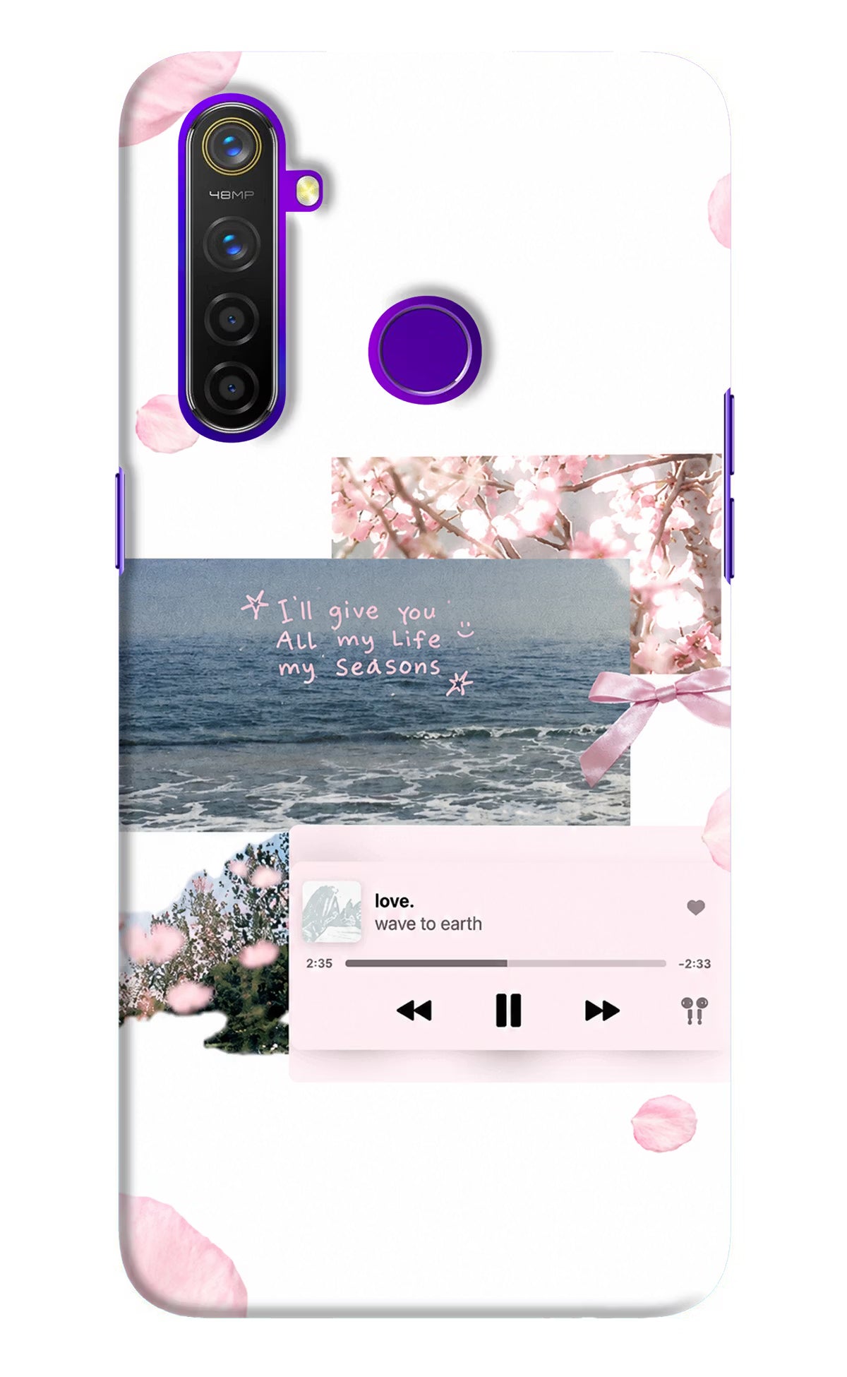 Wave to earth Realme 5 Pro Back Cover - Wave to earth Realme 5 Pro Back Cover Wave to earth Realme 5 Pro Back Cover