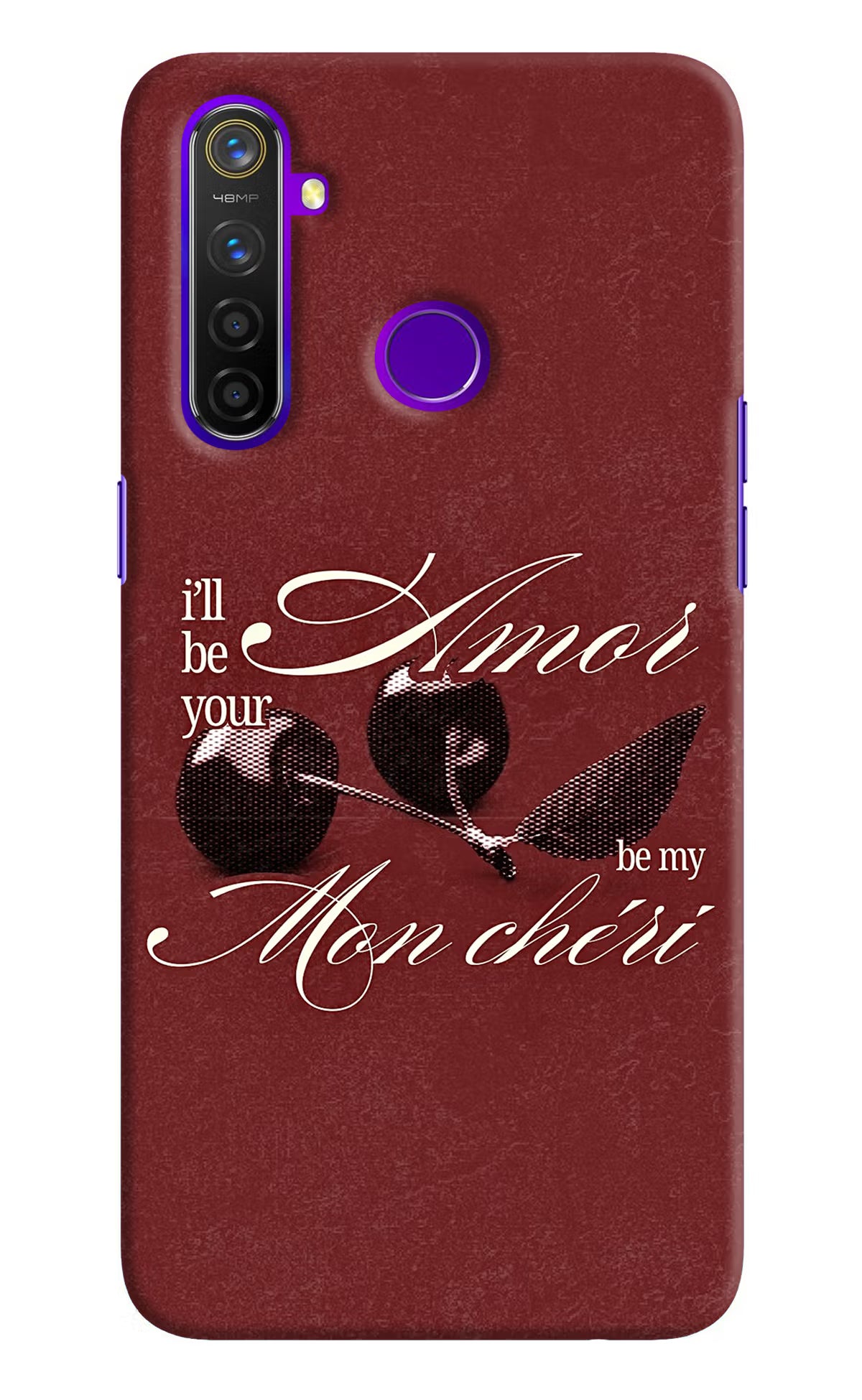 Velvet Cherry Realme 5 Pro Back Cover - Velvet Cherry Realme 5 Pro Back Cover Velvet Cherry Realme 5 Pro Back Cover