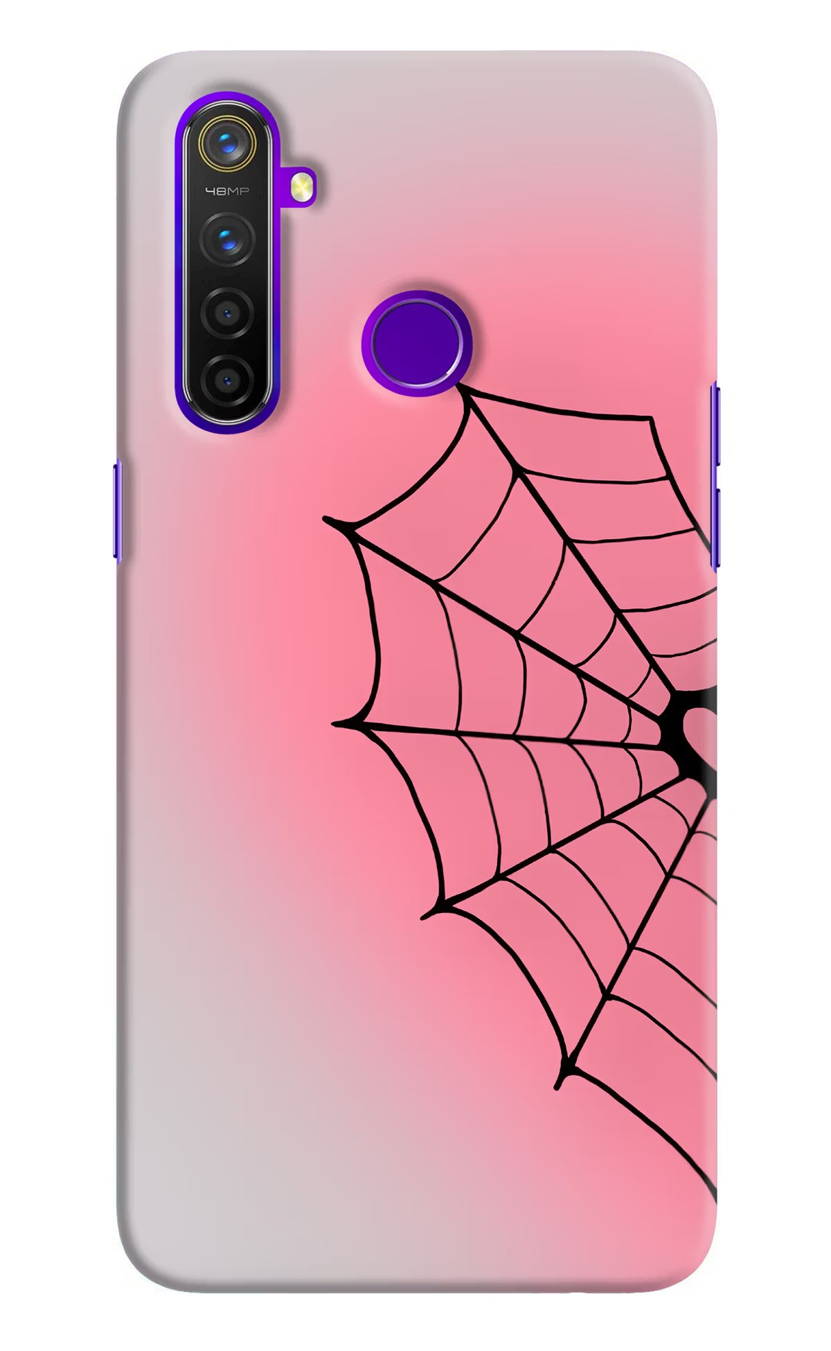 Pink Web Realme 5 Pro Back Cover - Pink Web Realme 5 Pro Back Cover Pink Web Realme 5 Pro Back Cover