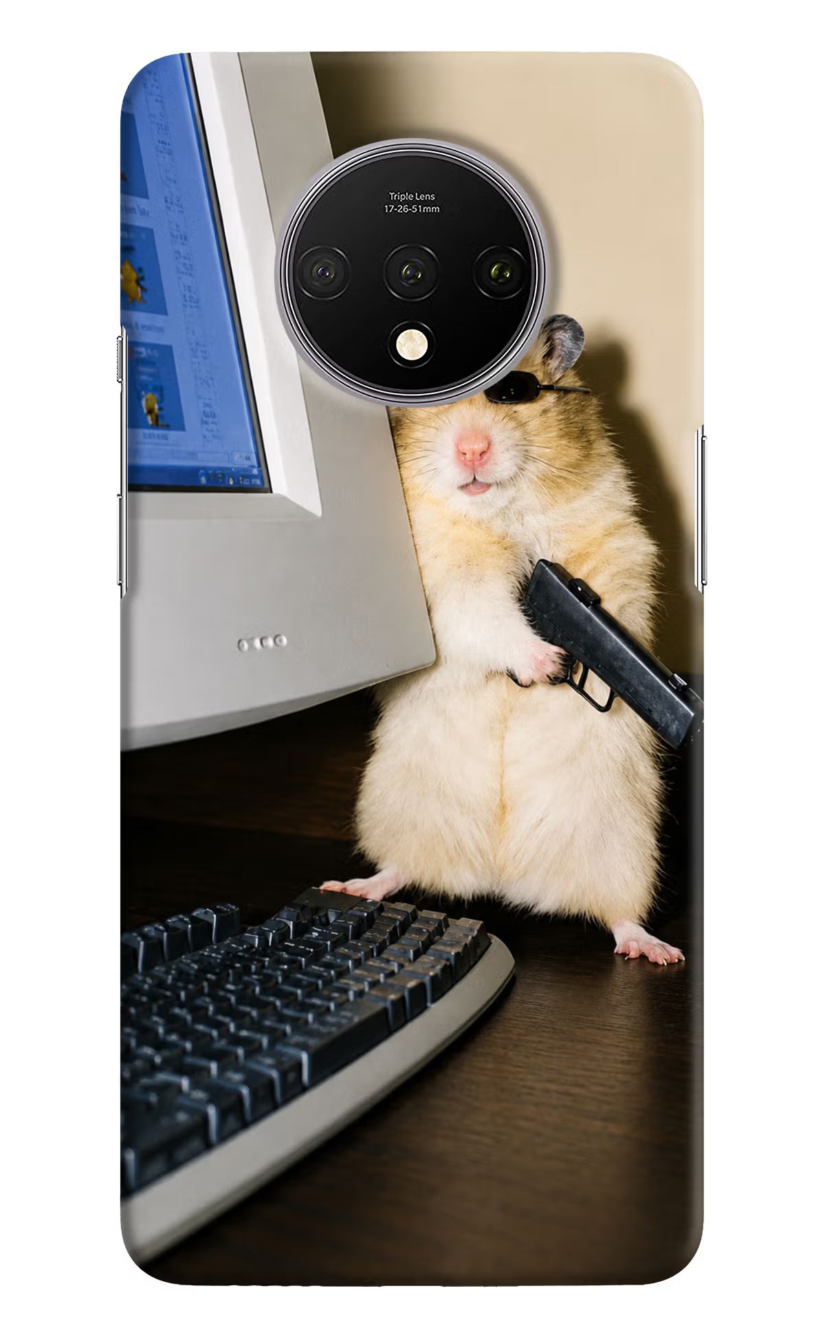Hacker Hamster Oneplus 7T Back Cover - Hacker Hamster Oneplus 7T Back Cover Hacker Hamster Oneplus 7T Back Cover