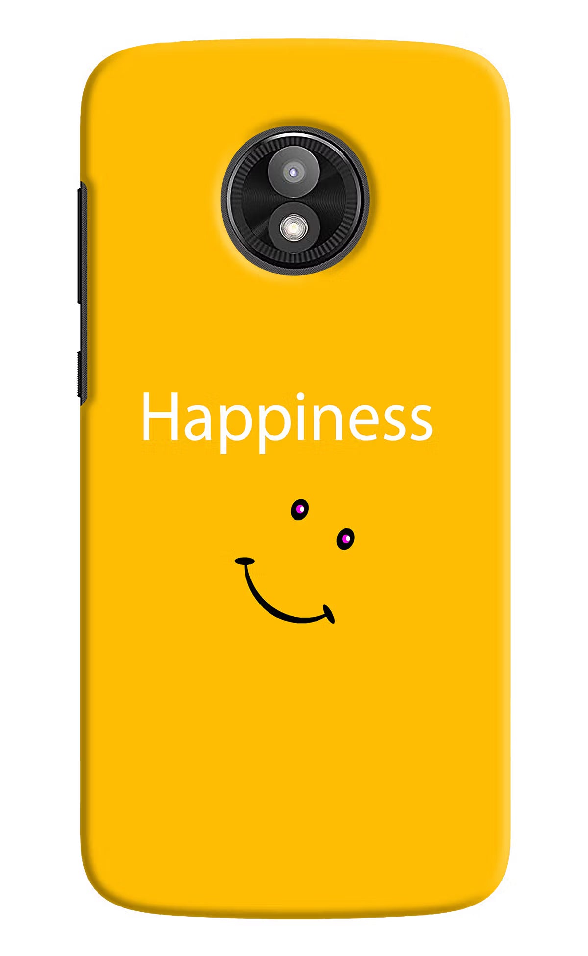 Happiness With Smiley Moto E5 Play Back Cover - Happiness With Smiley Moto E5 Play Hard Case Back Cover by Casekaro Happiness With Smiley Moto E5 Play Hard Case Back Cover by Casekaro