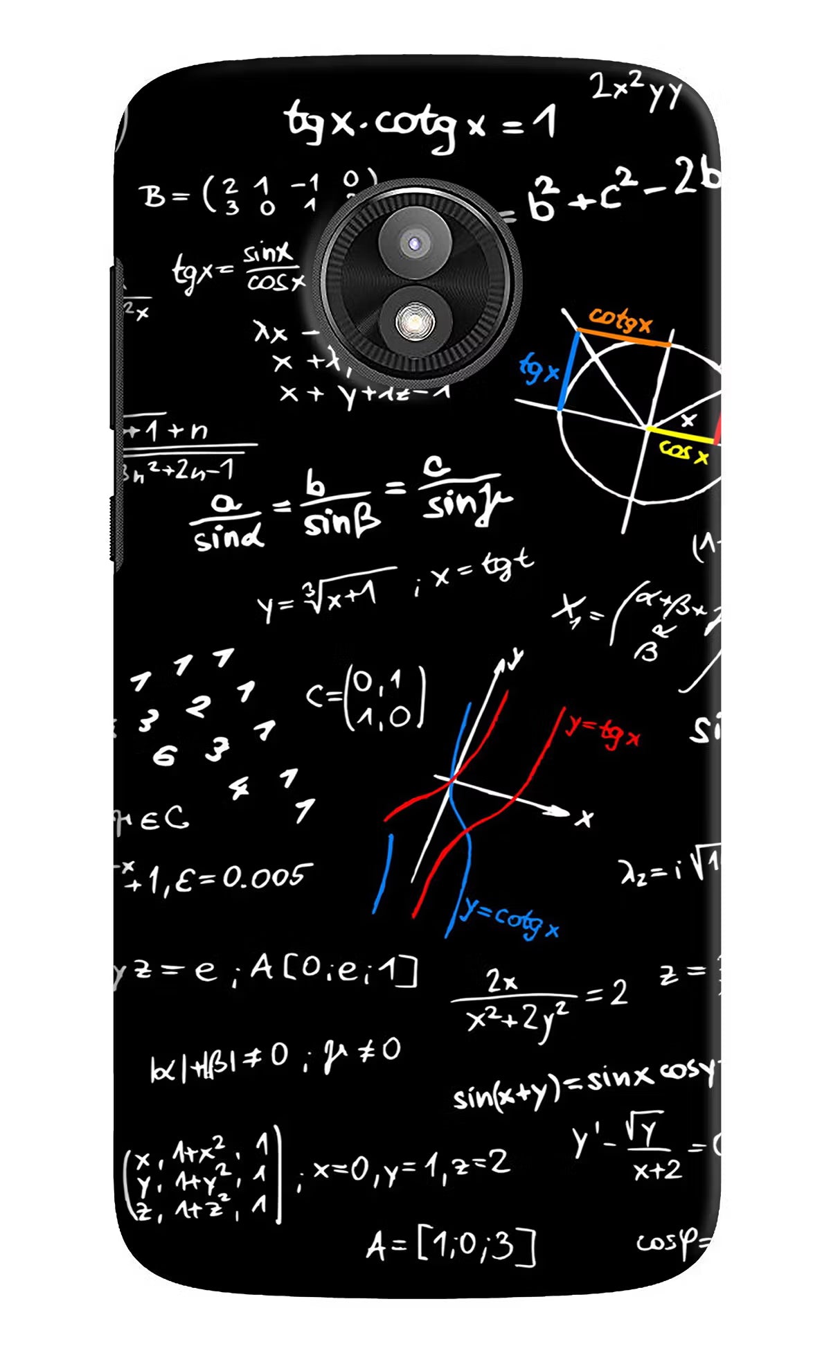 Mathematics Formula Moto E5 Play Back Cover - Mathematics Formula Moto E5 Play Hard Case Back Cover by Casekaro Mathematics Formula Moto E5 Play Hard Case Back Cover by Casekaro
