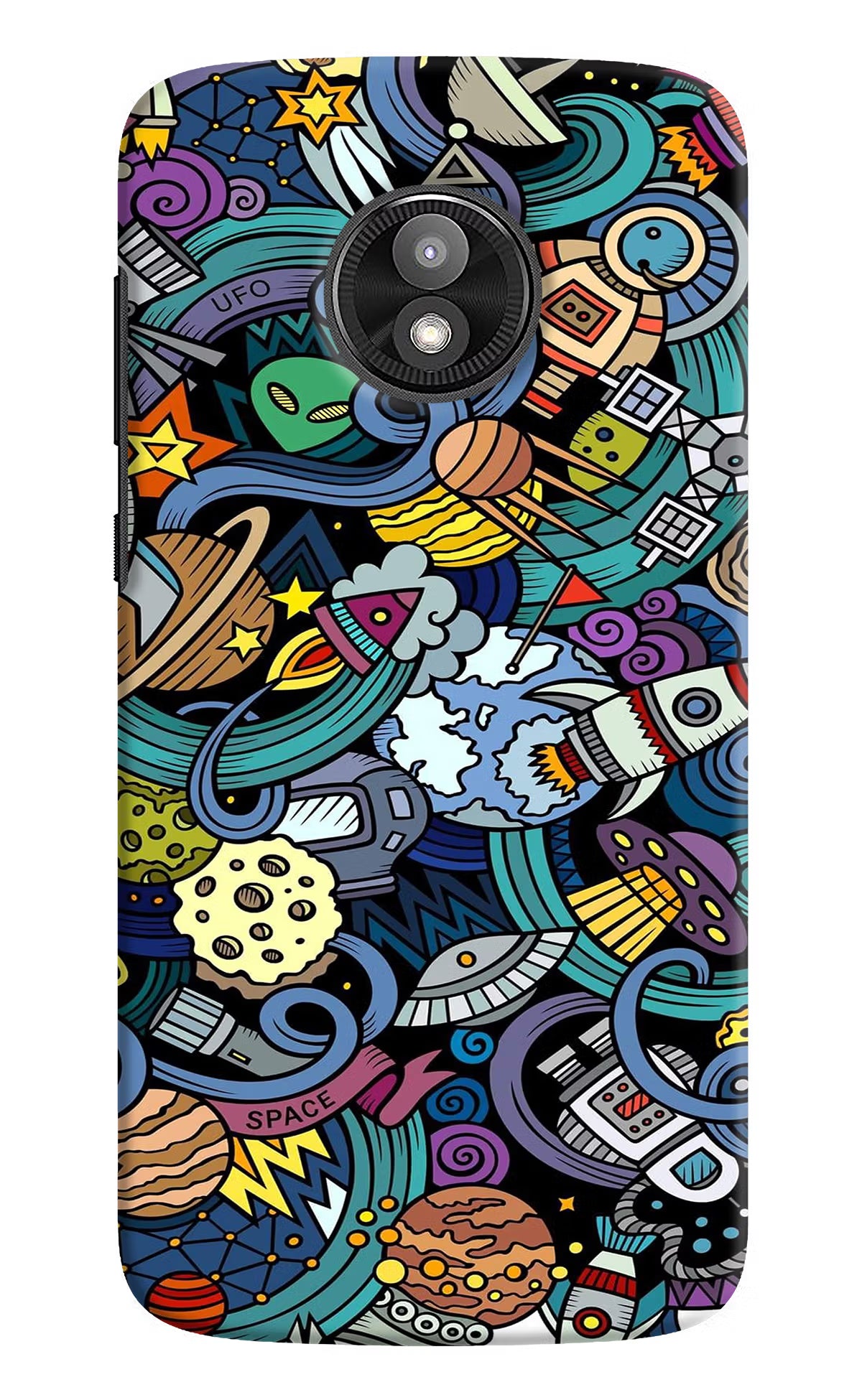 Space Abstract Moto E5 Play Back Cover - Space Abstract Moto E5 Play Hard Case Back Cover by Casekaro Space Abstract Moto E5 Play Hard Case Back Cover by Casekaro