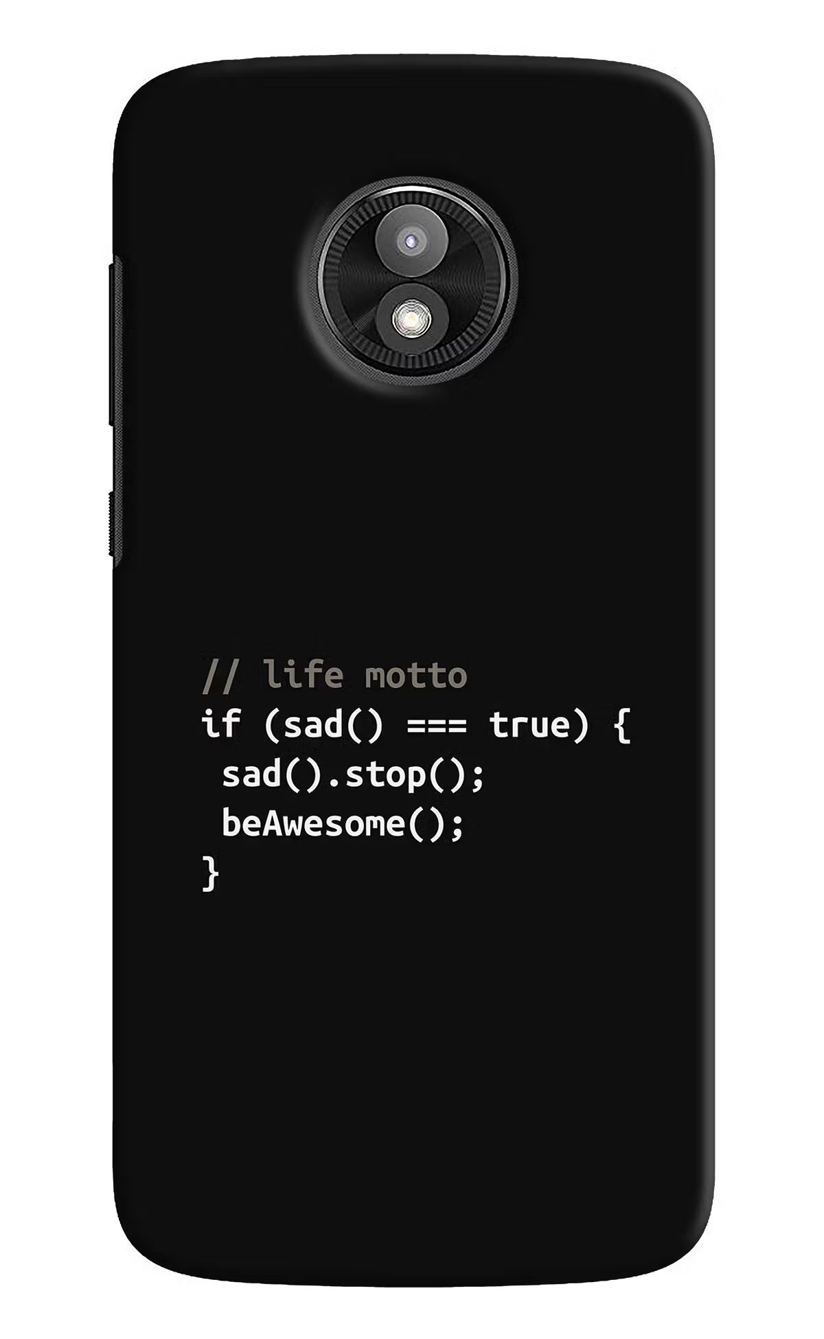 Life Motto Code Moto E5 Play Back Cover - Life Motto Code Moto E5 Play Hard Case Back Cover by Casekaro Life Motto Code Moto E5 Play Hard Case Back Cover by Casekaro