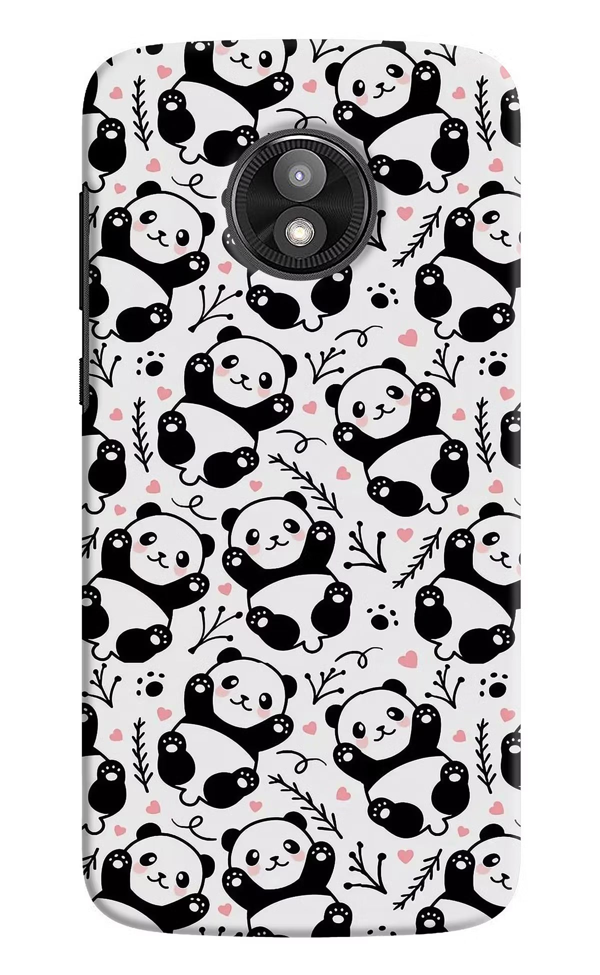 Cute Panda Moto E5 Play Back Cover - Cute Panda Moto E5 Play Hard Case Back Cover by Casekaro Cute Panda Moto E5 Play Hard Case Back Cover by Casekaro