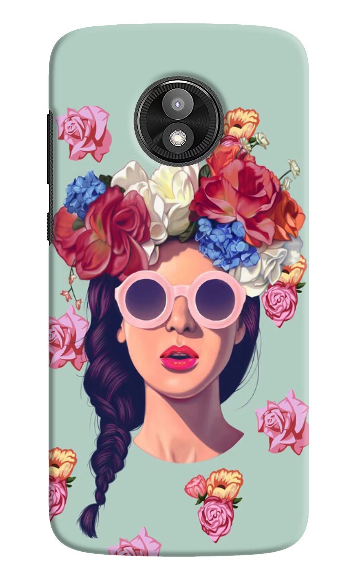 Pretty Girl Moto E5 Play Back Cover - Pretty Girl Moto E5 Play Hard Case Back Cover by Casekaro Pretty Girl Moto E5 Play Hard Case Back Cover by Casekaro