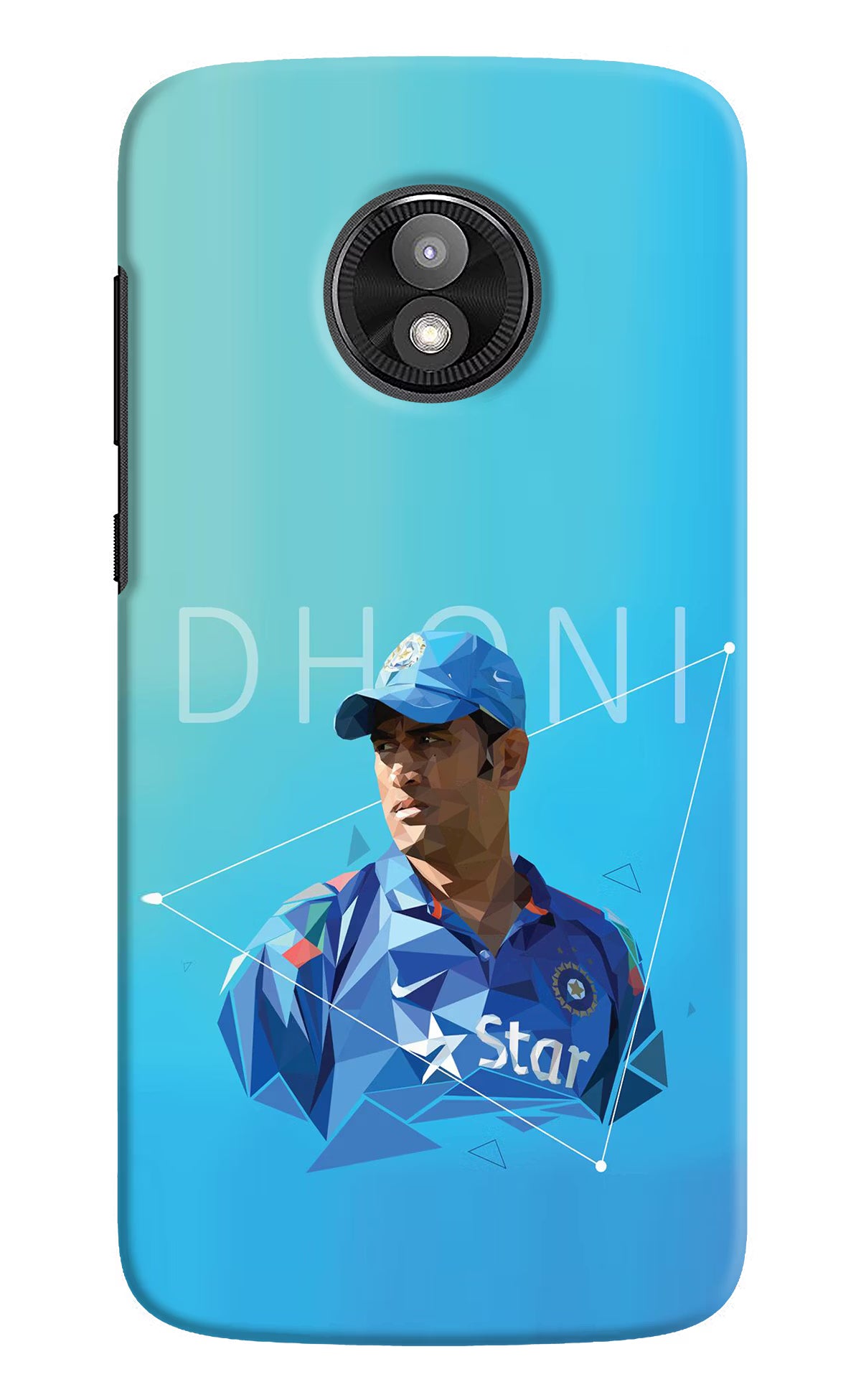 Dhoni Artwork Moto E5 Play Back Cover - Dhoni Artwork Moto E5 Play Hard Case Back Cover by Casekaro Dhoni Artwork Moto E5 Play Hard Case Back Cover by Casekaro