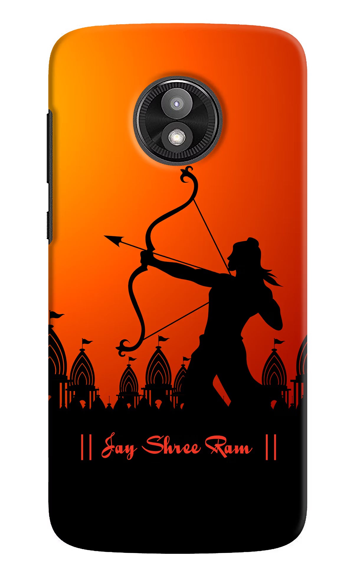 Lord Ram - 4 Moto E5 Play Back Cover - Lord Ram - 4 Moto E5 Play Hard Case Back Cover by Casekaro Lord Ram - 4 Moto E5 Play Hard Case Back Cover by Casekaro