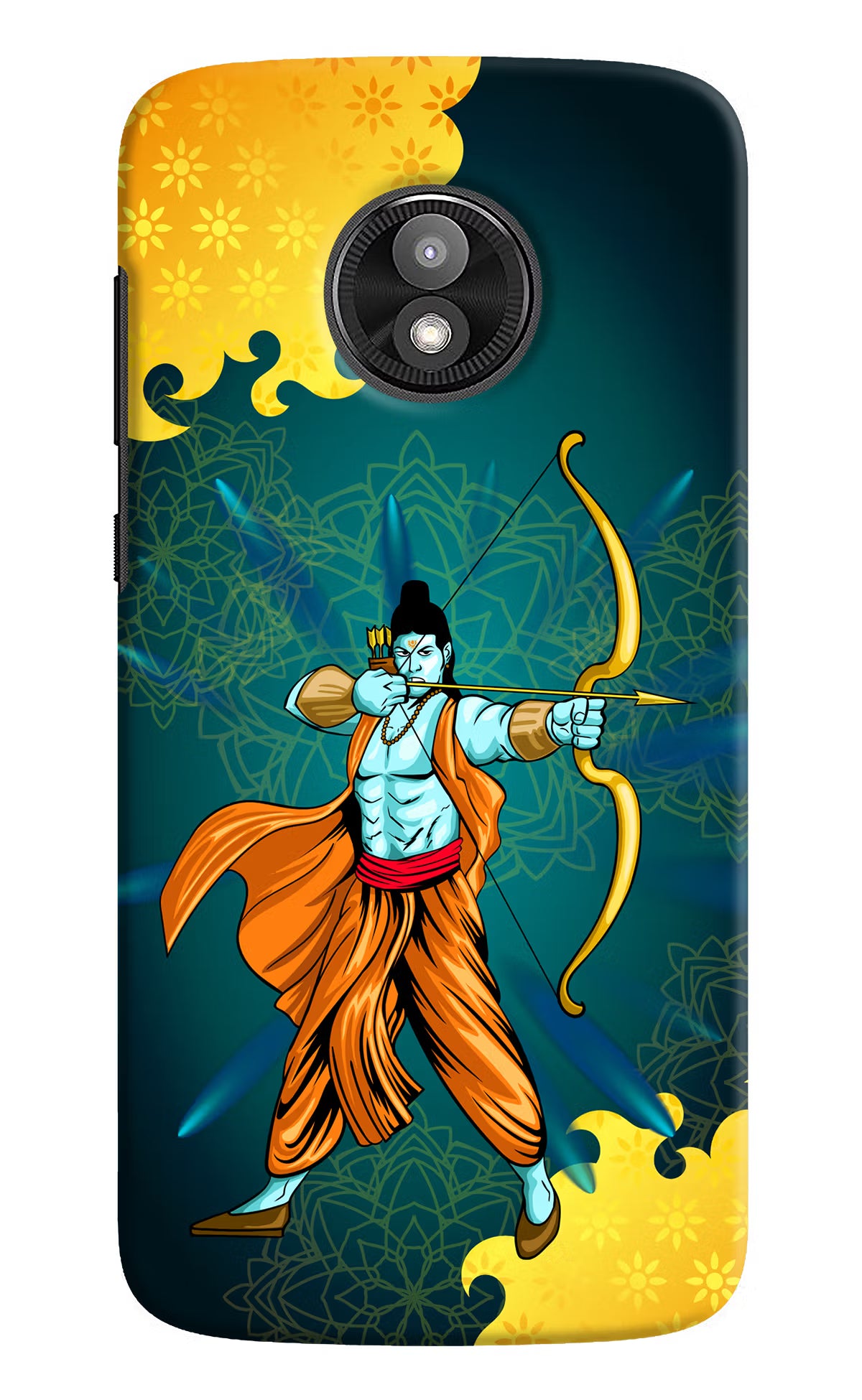 Lord Ram - 6 Moto E5 Play Back Cover - Lord Ram - 6 Moto E5 Play Hard Case Back Cover by Casekaro Lord Ram - 6 Moto E5 Play Hard Case Back Cover by Casekaro