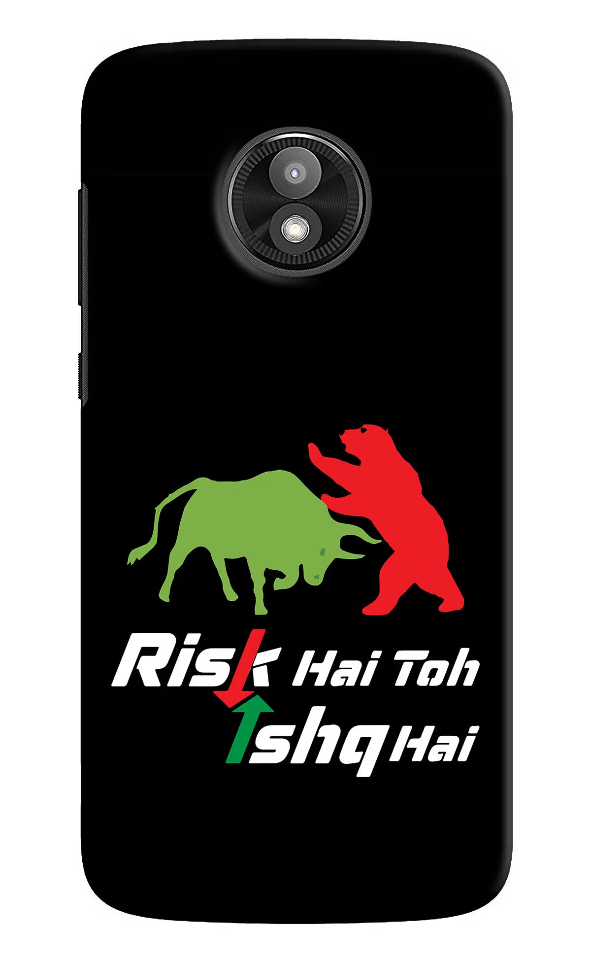 Risk Hai Toh Ishq Hai Moto E5 Play Back Cover - Risk Hai Toh Ishq Hai Moto E5 Play Hard Case Back Cover by Casekaro Risk Hai Toh Ishq Hai Moto E5 Play Hard Case Back Cover by Casekaro