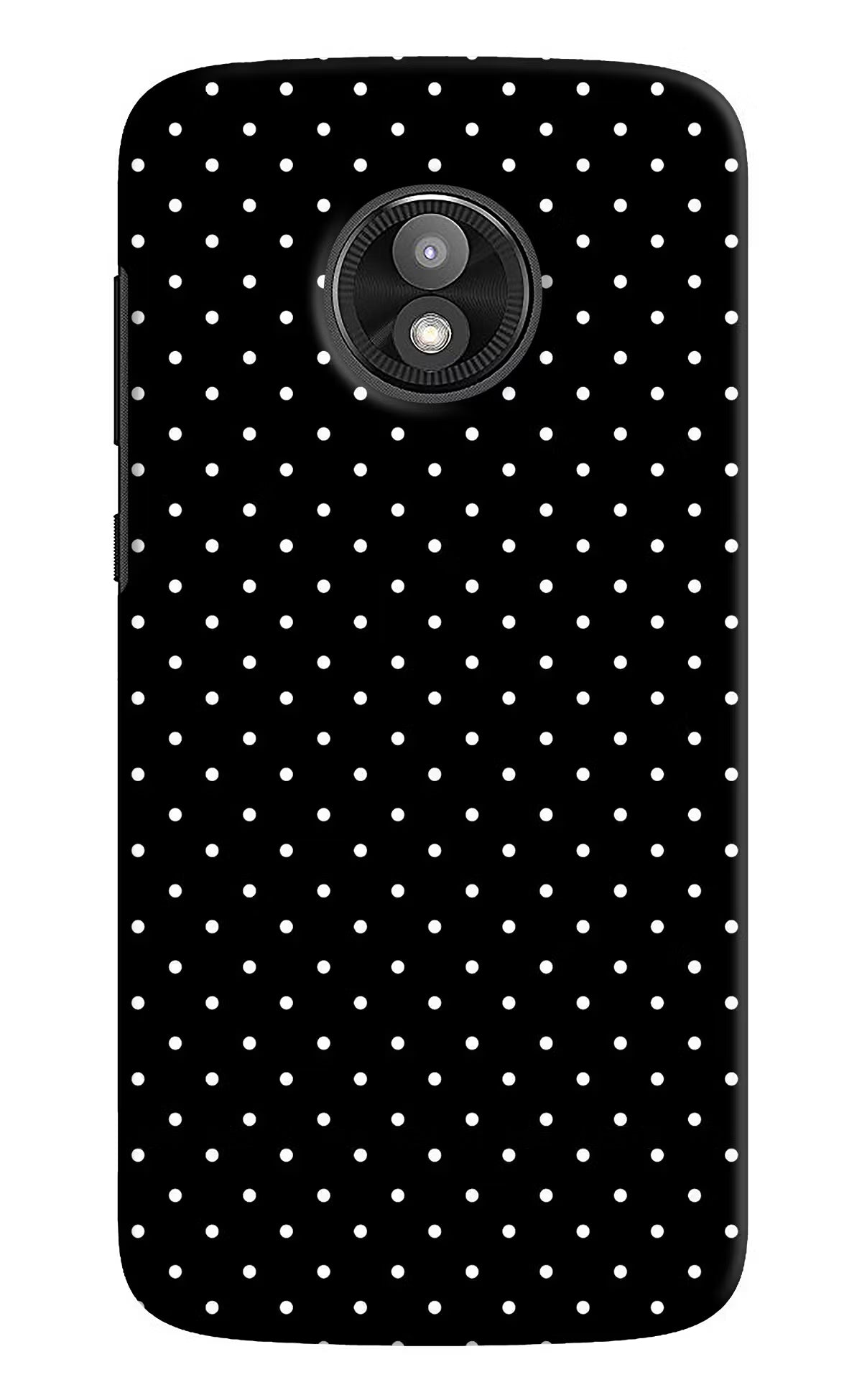 White Dots Moto E5 Play Back Cover - White Dots Moto E5 Play Hard Case Back Cover by Casekaro White Dots Moto E5 Play Hard Case Back Cover by Casekaro