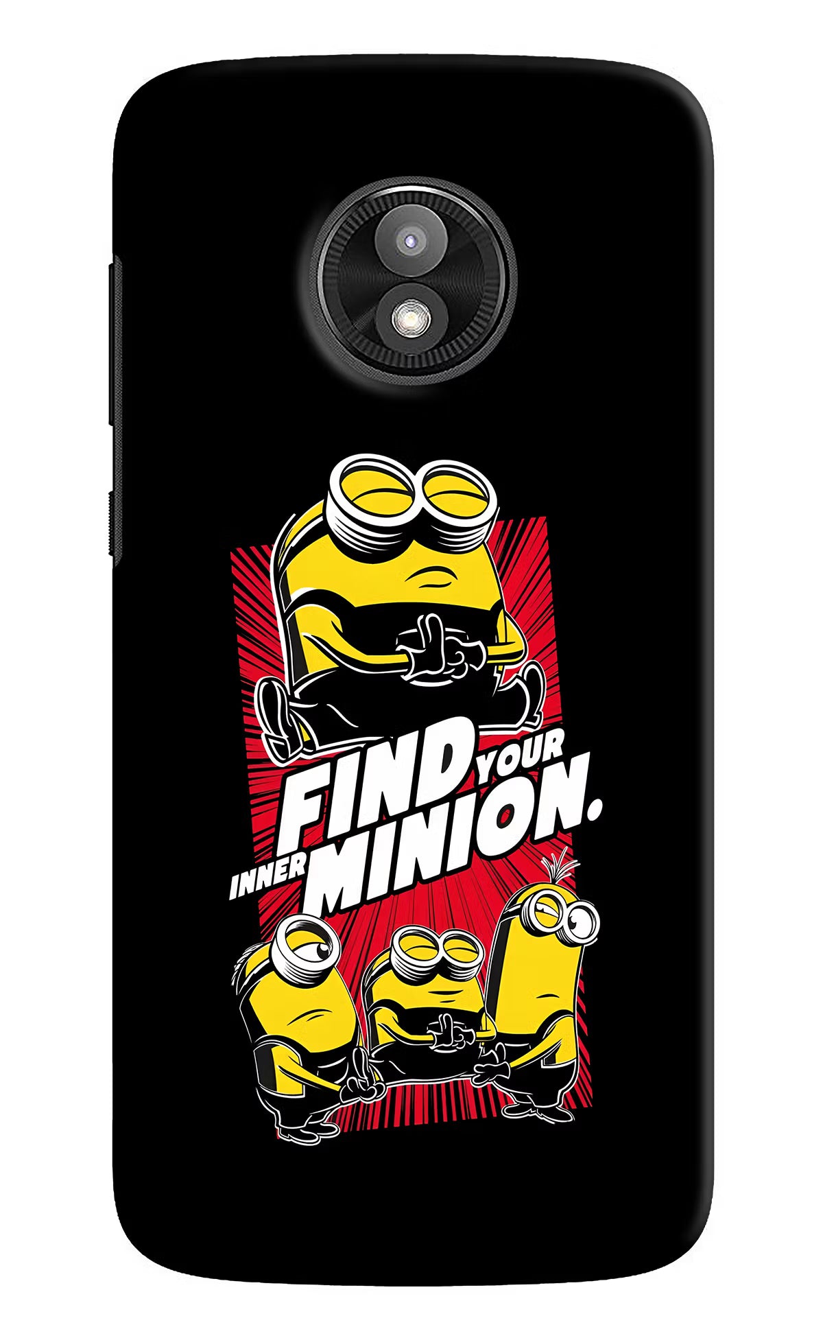 Find your inner Minion Moto E5 Play Back Cover - Find your inner Minion Moto E5 Play Hard Case Back Cover by Casekaro Find your inner Minion Moto E5 Play Hard Case Back Cover by Casekaro