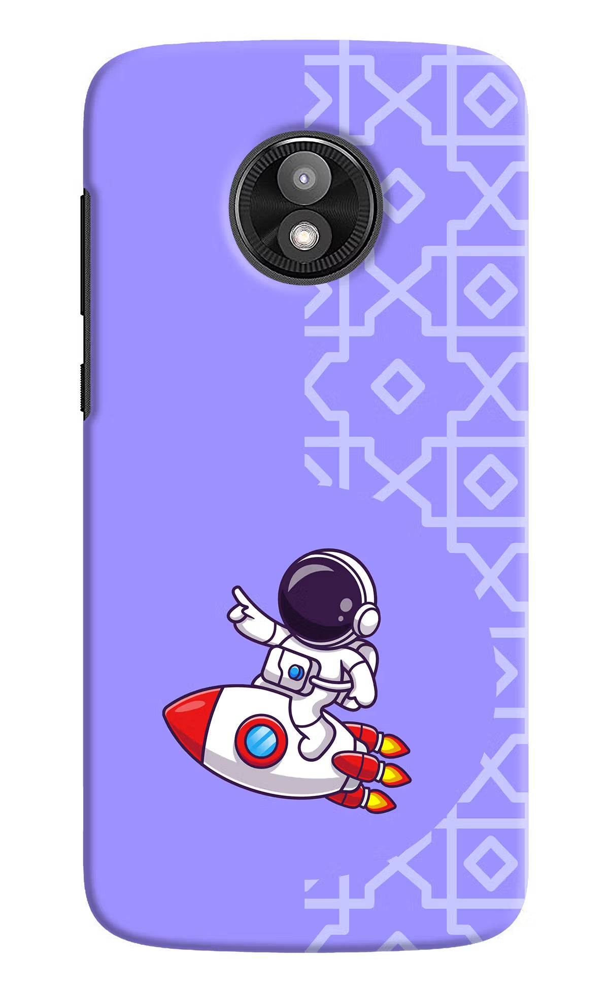 Cute Astronaut Moto E5 Play Back Cover - Cute Astronaut Moto E5 Play Hard Case Back Cover by Casekaro Cute Astronaut Moto E5 Play Hard Case Back Cover by Casekaro