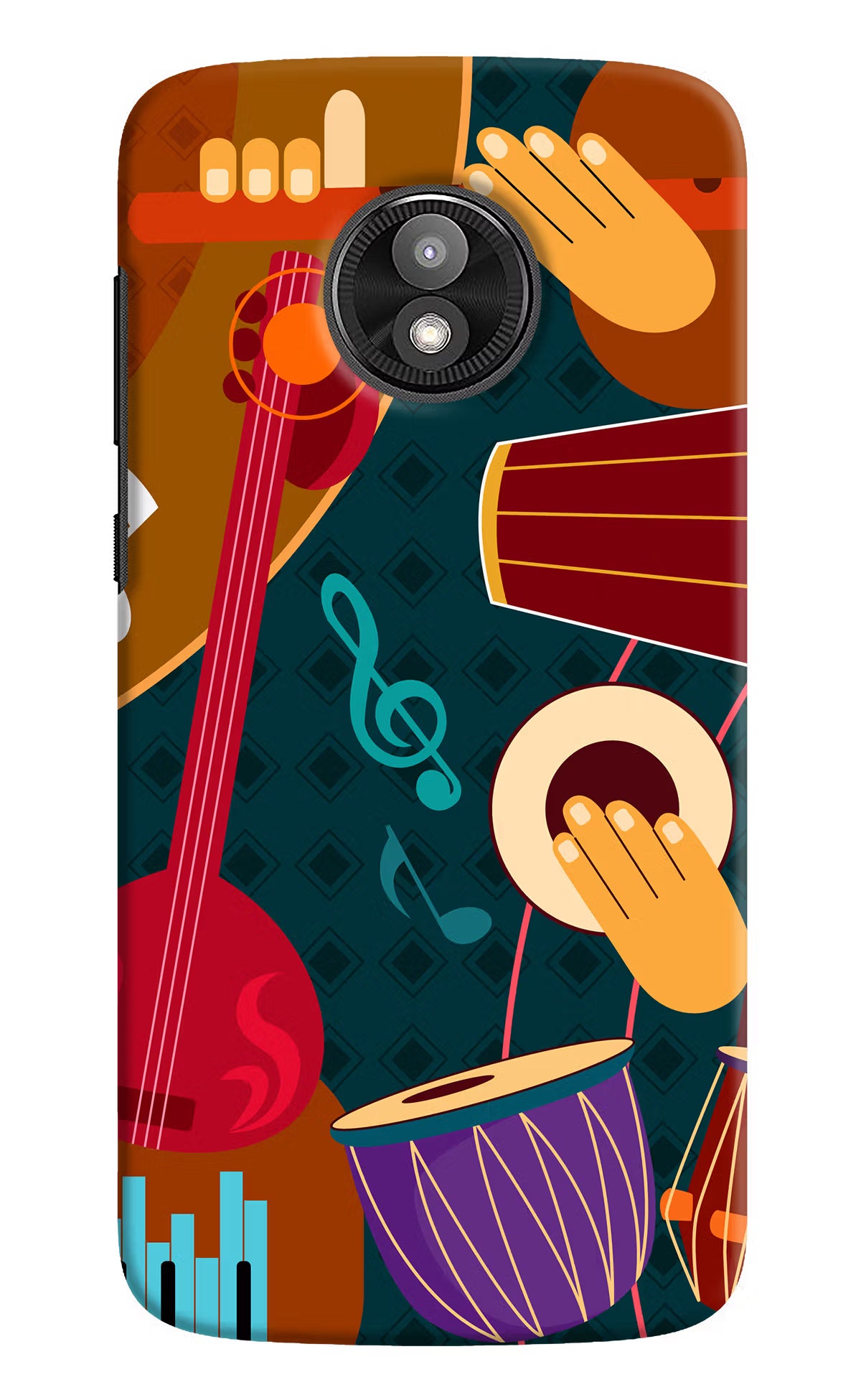 Music Instrument Moto E5 Play Back Cover - Music Instrument Moto E5 Play Hard Case Back Cover by Casekaro Music Instrument Moto E5 Play Hard Case Back Cover by Casekaro