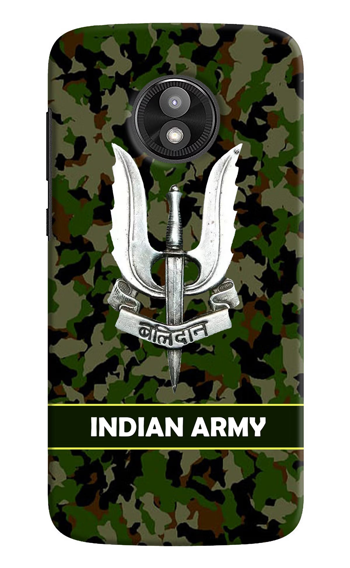 Balidan Indian Logo Moto E5 Play Back Cover - Balidan Indian Logo Moto E5 Play Hard Case Back Cover by Casekaro Balidan Indian Logo Moto E5 Play Hard Case Back Cover by Casekaro