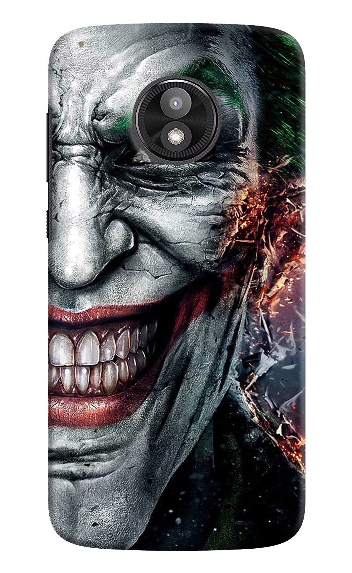 Joker Cam Moto E5 Play Back Cover - Joker Cam Moto E5 Play Hard Case Back Cover by Casekaro Joker Cam Moto E5 Play Hard Case Back Cover by Casekaro