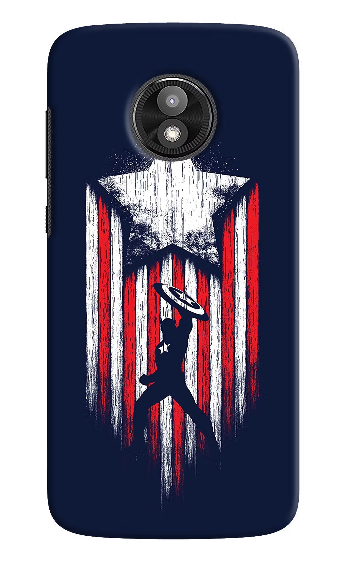 Captain America Marvel Art Moto E5 Play Back Cover - Captain America Marvel Art Moto E5 Play Hard Case Back Cover by Casekaro Captain America Marvel Art Moto E5 Play Hard Case Back Cover by Casekaro