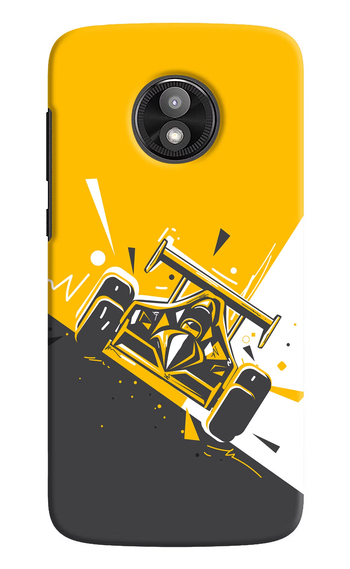 Track King Moto E5 Play Back Cover - Track King Moto E5 Play Hard Case Back Cover by Casekaro Track King Moto E5 Play Hard Case Back Cover by Casekaro