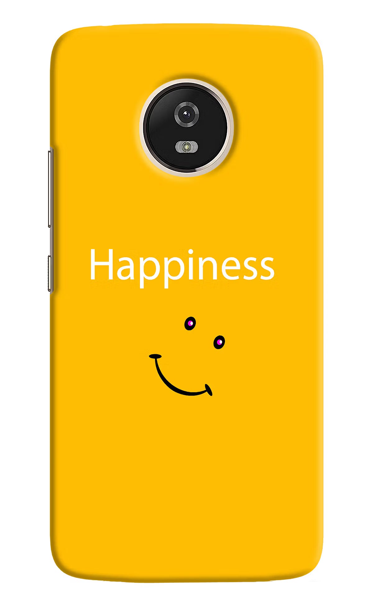 Happiness With Smiley Moto G5 Back Cover - Happiness With Smiley Moto G5 Hard Case Back Cover by Casekaro Happiness With Smiley Moto G5 Hard Case Back Cover by Casekaro