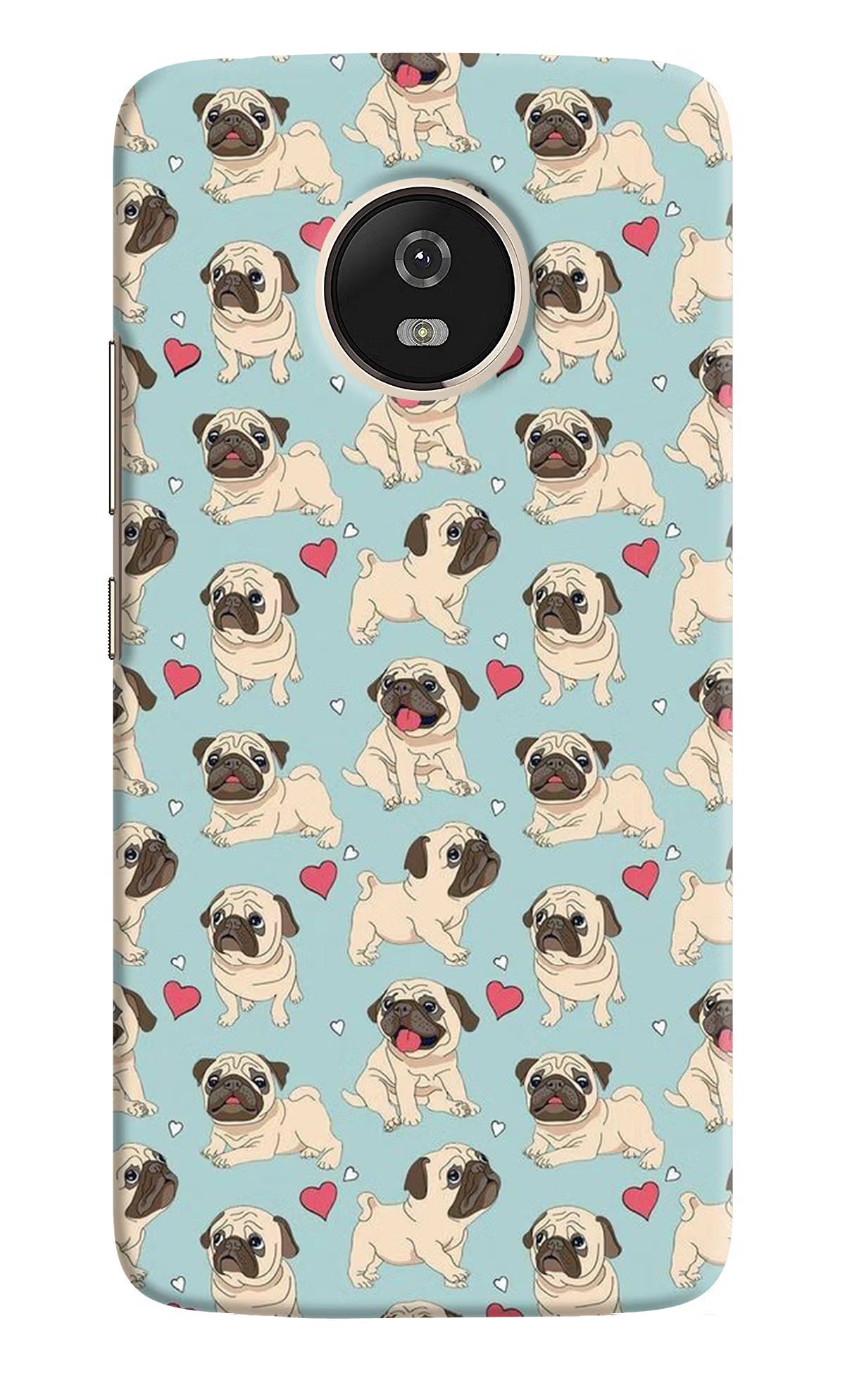 Pug Dog Moto G5 Back Cover - Pug Dog Moto G5 Hard Case Back Cover by Casekaro Pug Dog Moto G5 Hard Case Back Cover by Casekaro