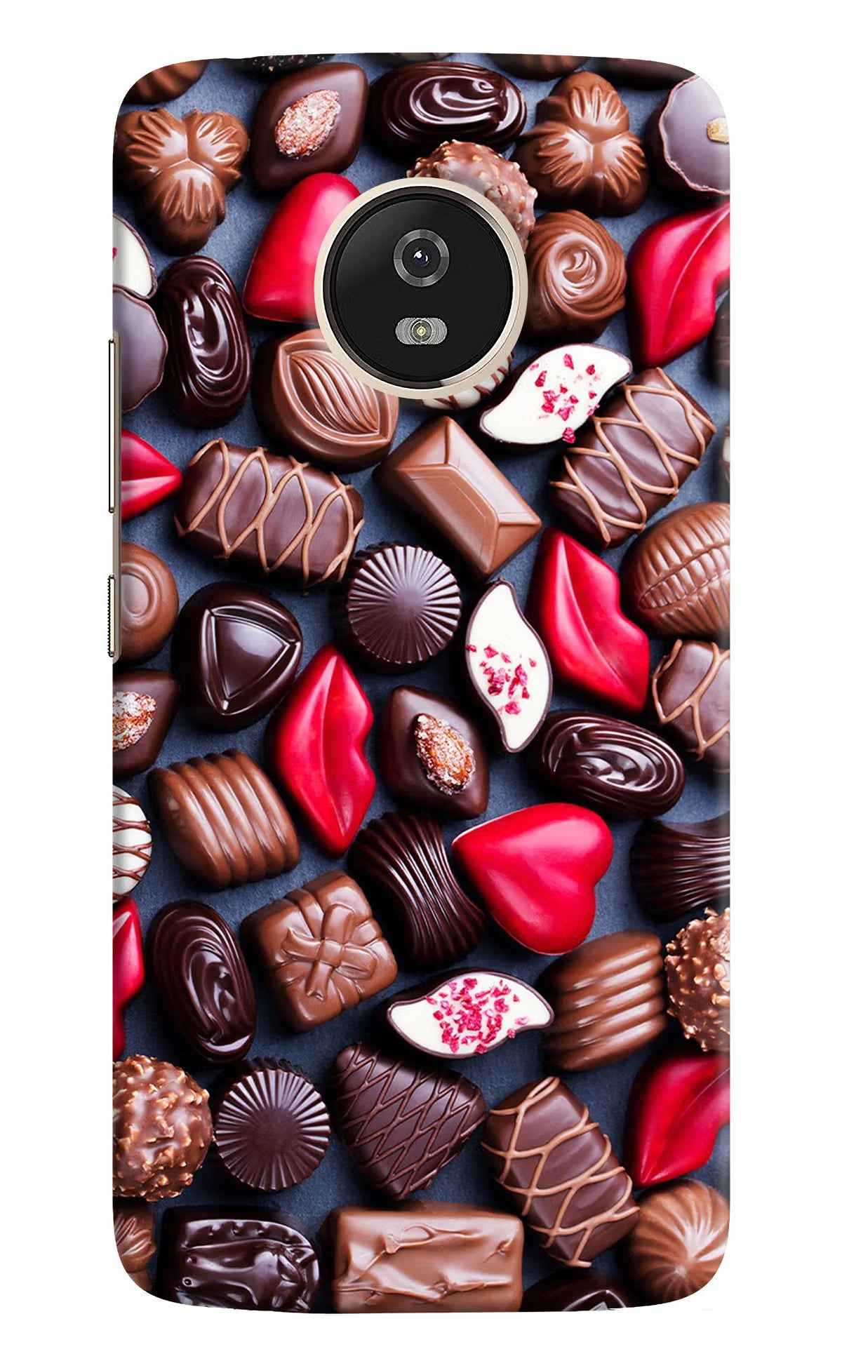 Chocolates Moto G5 Back Cover - Chocolates Moto G5 Hard Case Back Cover by Casekaro Chocolates Moto G5 Hard Case Back Cover by Casekaro