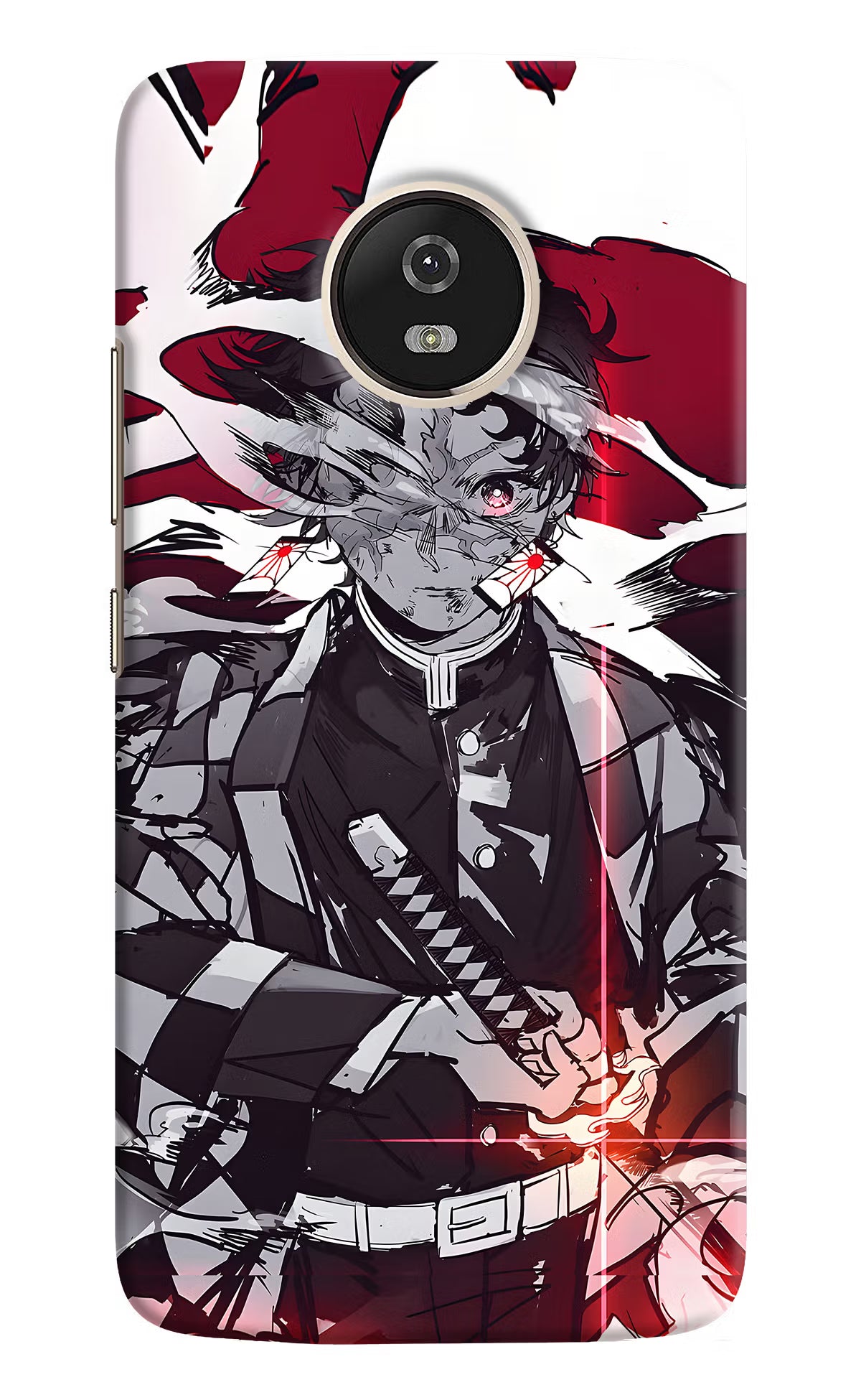 Demon Slayer Moto G5 Back Cover - Demon Slayer Moto G5 Hard Case Back Cover by Casekaro Demon Slayer Moto G5 Hard Case Back Cover by Casekaro