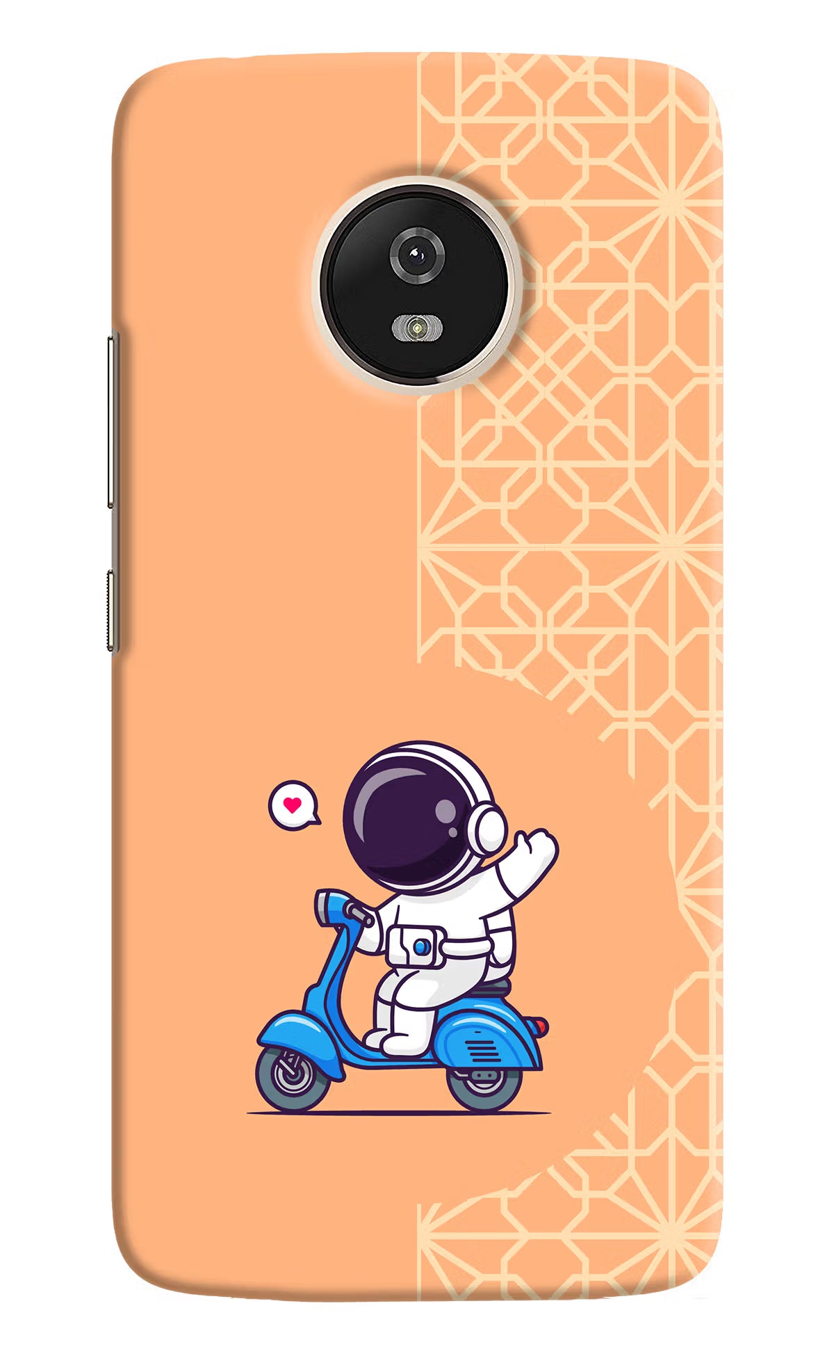 Cute Astronaut Riding Moto G5 Back Cover - Cute Astronaut Riding Moto G5 Hard Case Back Cover by Casekaro Cute Astronaut Riding Moto G5 Hard Case Back Cover by Casekaro