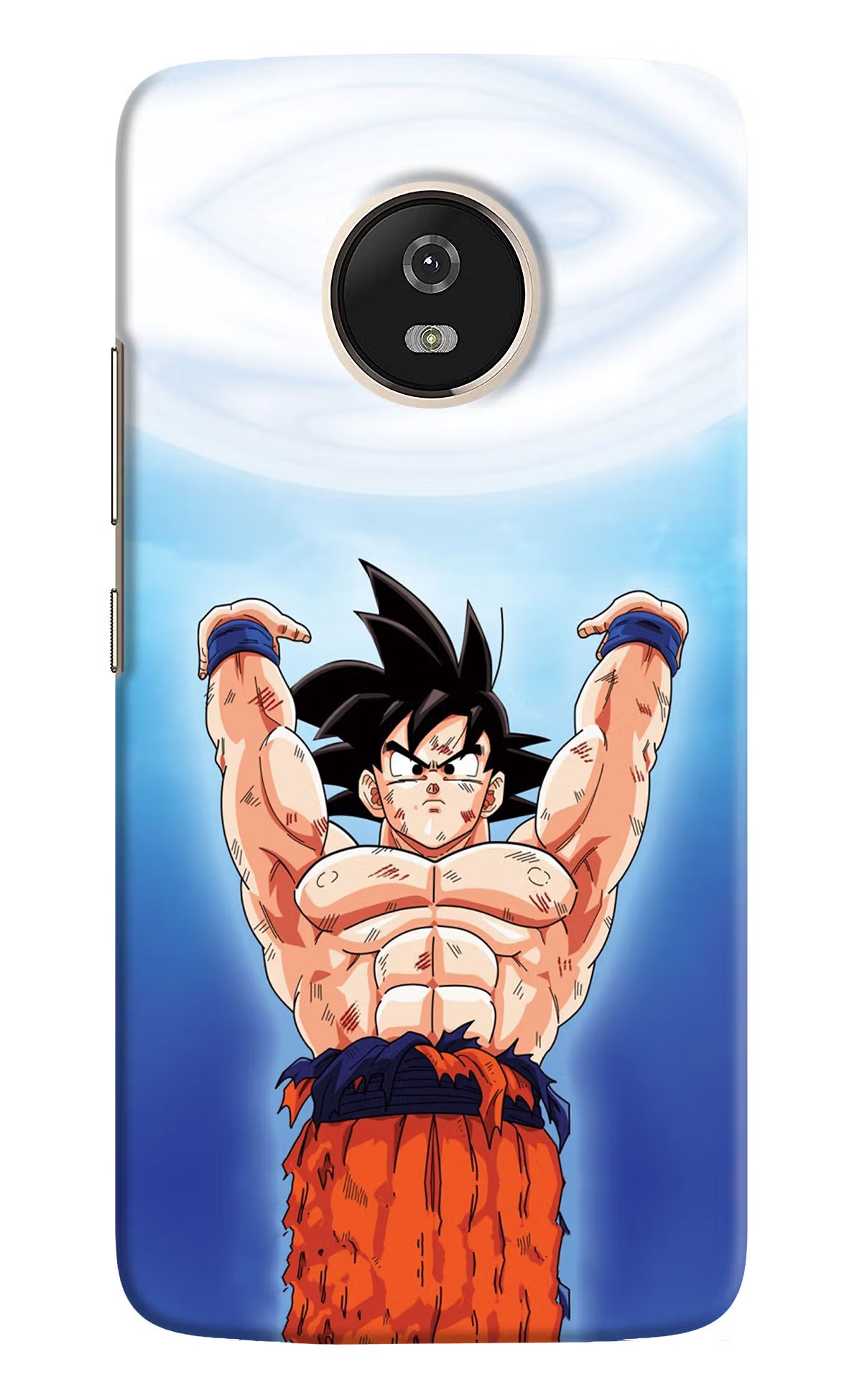 Goku Power Moto G5 Back Cover - Goku Power Moto G5 Hard Case Back Cover by Casekaro Goku Power Moto G5 Hard Case Back Cover by Casekaro