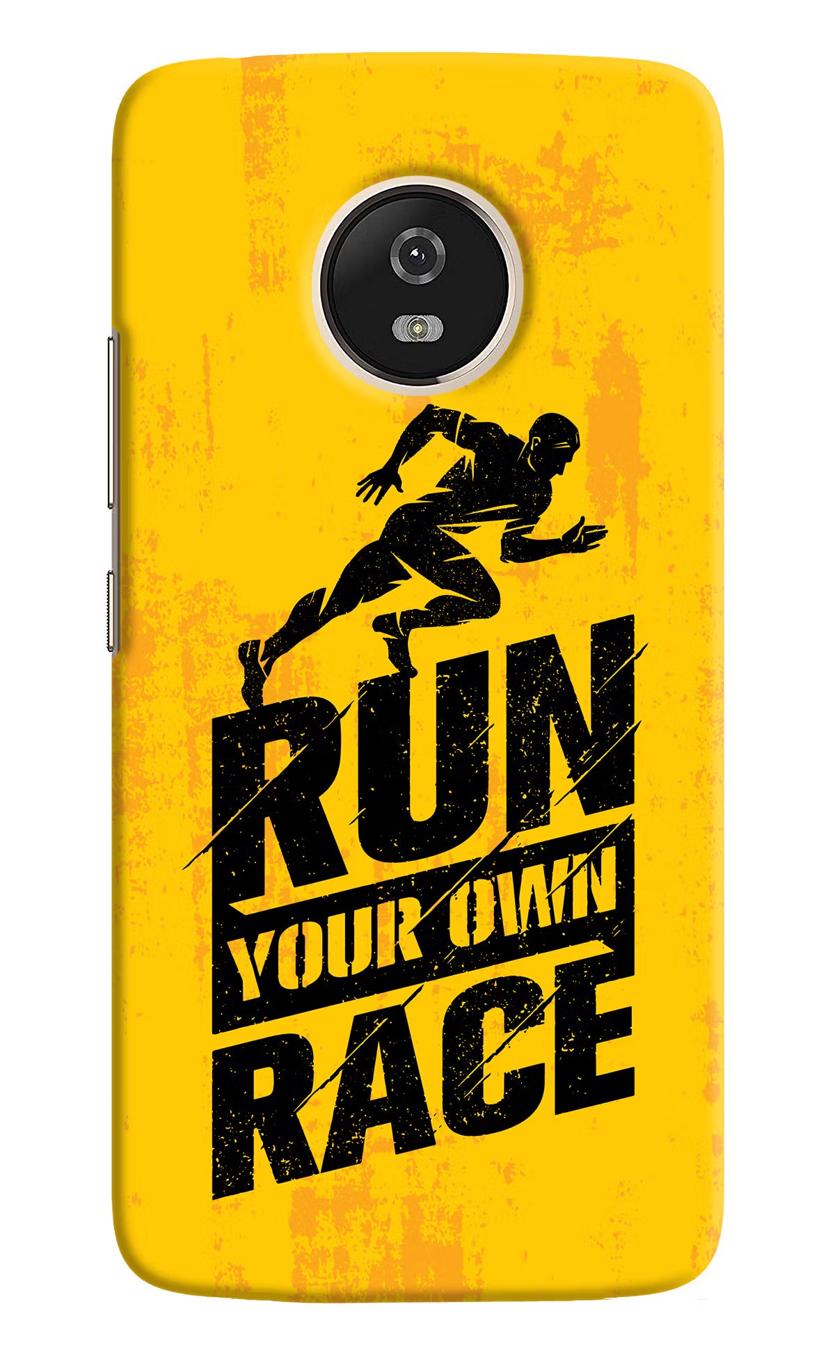 Run Your Own Race Moto G5 Back Cover - Run Your Own Race Moto G5 Hard Case Back Cover by Casekaro Run Your Own Race Moto G5 Hard Case Back Cover by Casekaro
