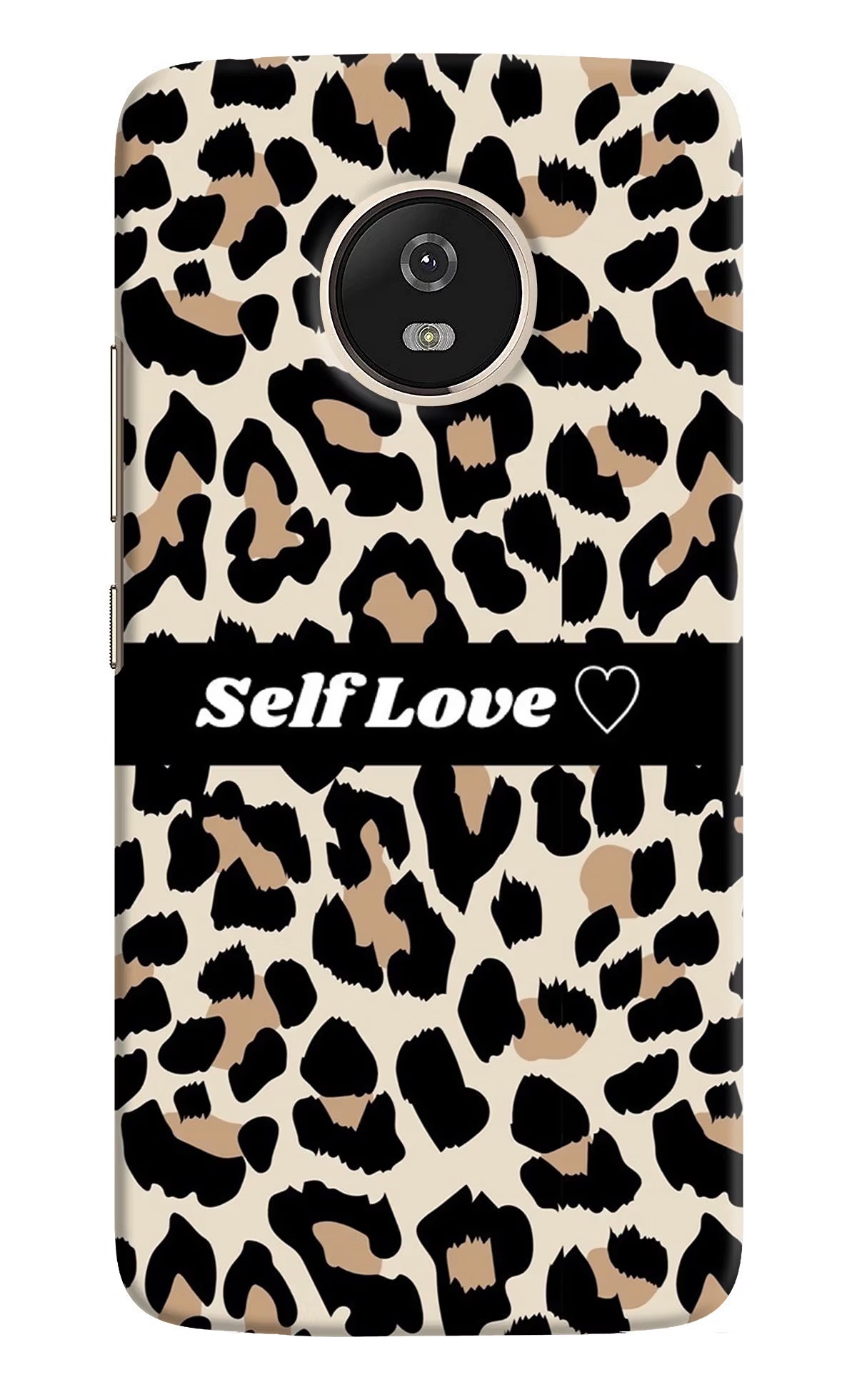 Leopard Print Self Love Moto G5 Back Cover - Leopard Print Self Love Moto G5 Hard Case Back Cover by Casekaro Leopard Print Self Love Moto G5 Hard Case Back Cover by Casekaro