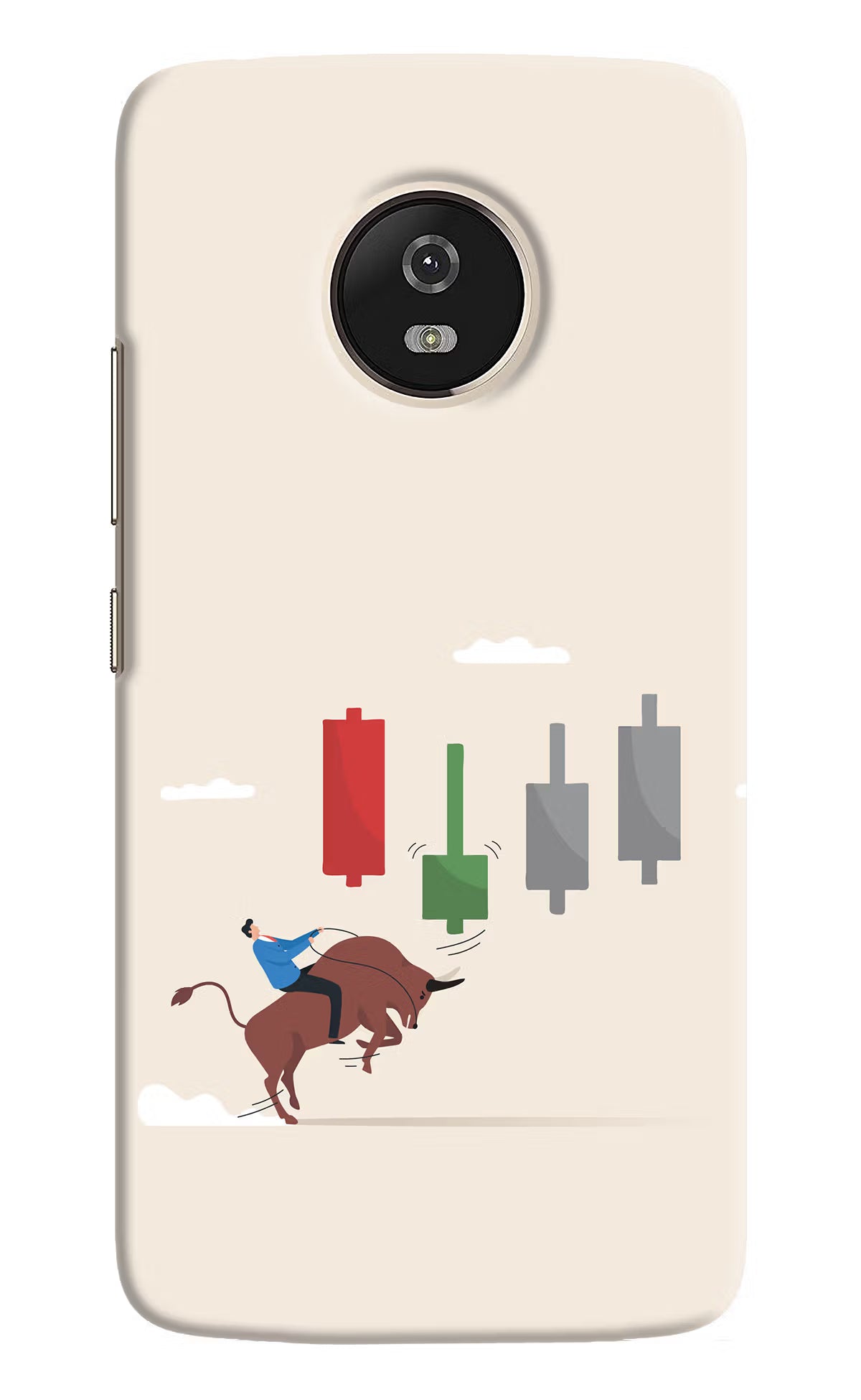 Bull Trading Momentum Moto G5 Back Cover - Bull Trading Momentum Moto G5 Hard Case Back Cover by Casekaro Bull Trading Momentum Moto G5 Hard Case Back Cover by Casekaro