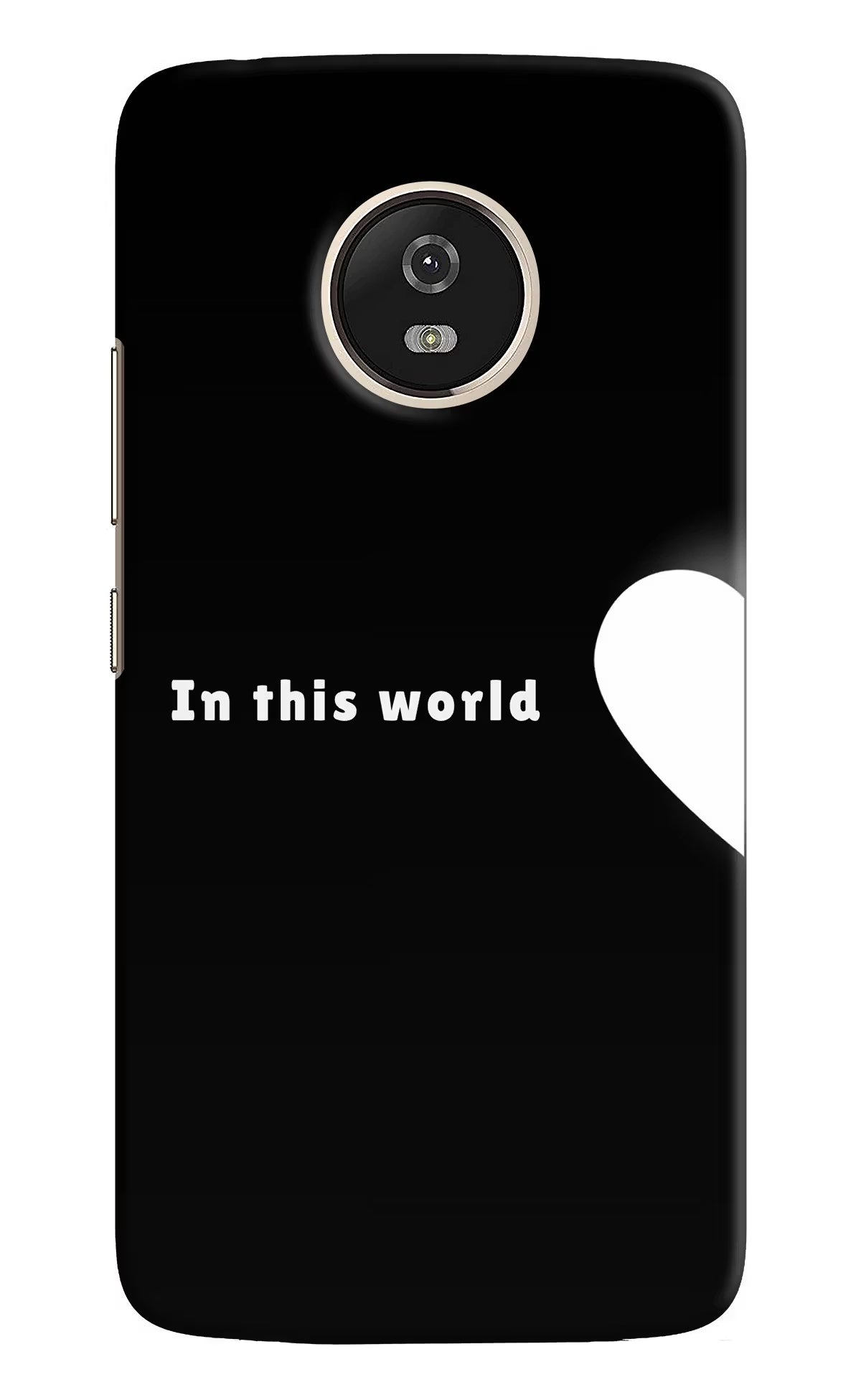 This World Moto G5 Back Cover - This World Moto G5 Hard Case Back Cover by Casekaro This World Moto G5 Hard Case Back Cover by Casekaro