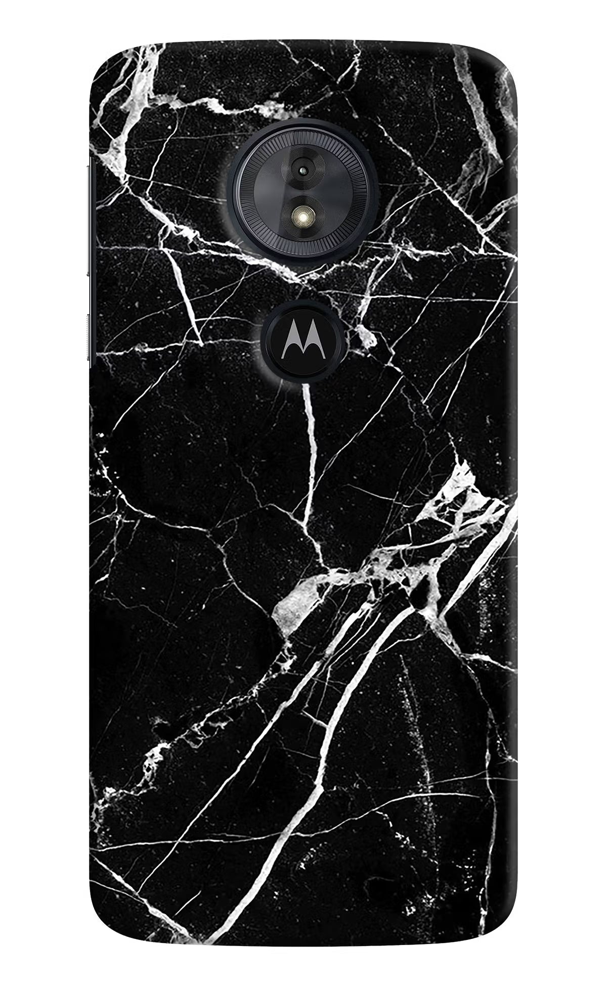Black Marble Pattern Moto G6 Play Back Cover - Black Marble Pattern Moto G6 Play Hard Case Back Cover by Casekaro Black Marble Pattern Moto G6 Play Hard Case Back Cover by Casekaro