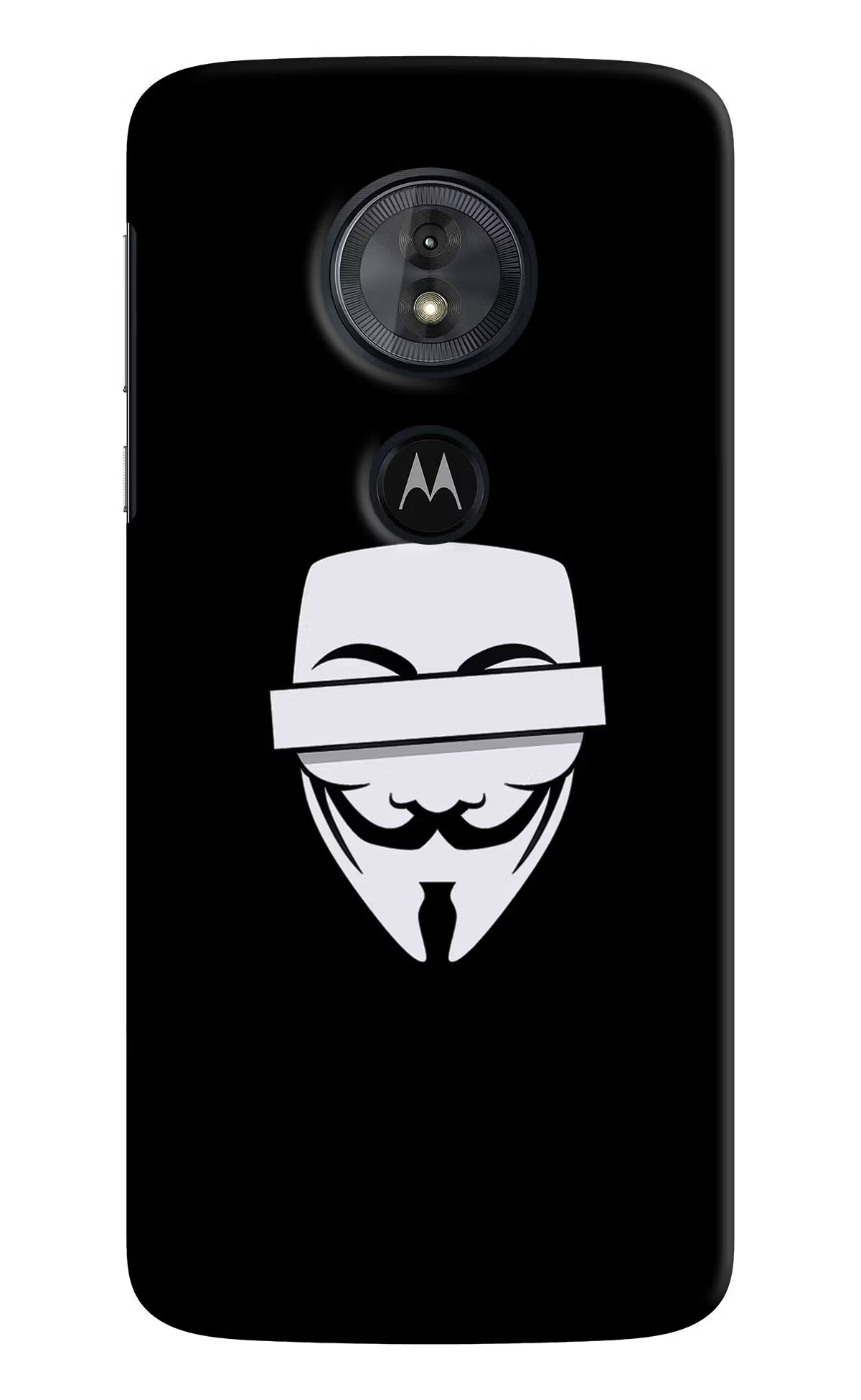 Anonymous Face Moto G6 Play Back Cover - Anonymous Face Moto G6 Play Hard Case Back Cover by Casekaro Anonymous Face Moto G6 Play Hard Case Back Cover by Casekaro