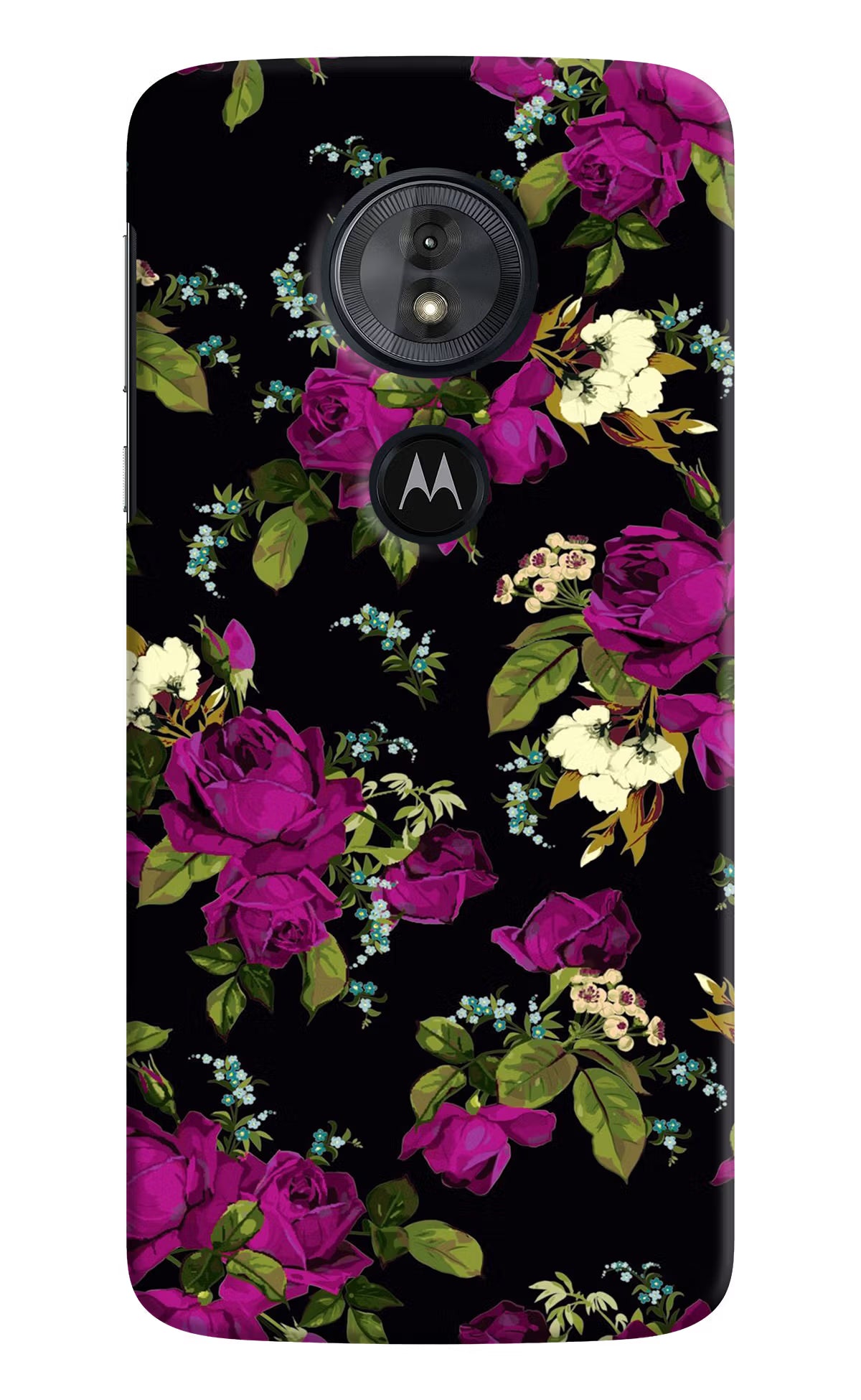 Flowers Moto G6 Play Back Cover - Flowers Moto G6 Play Hard Case Back Cover by Casekaro Flowers Moto G6 Play Hard Case Back Cover by Casekaro