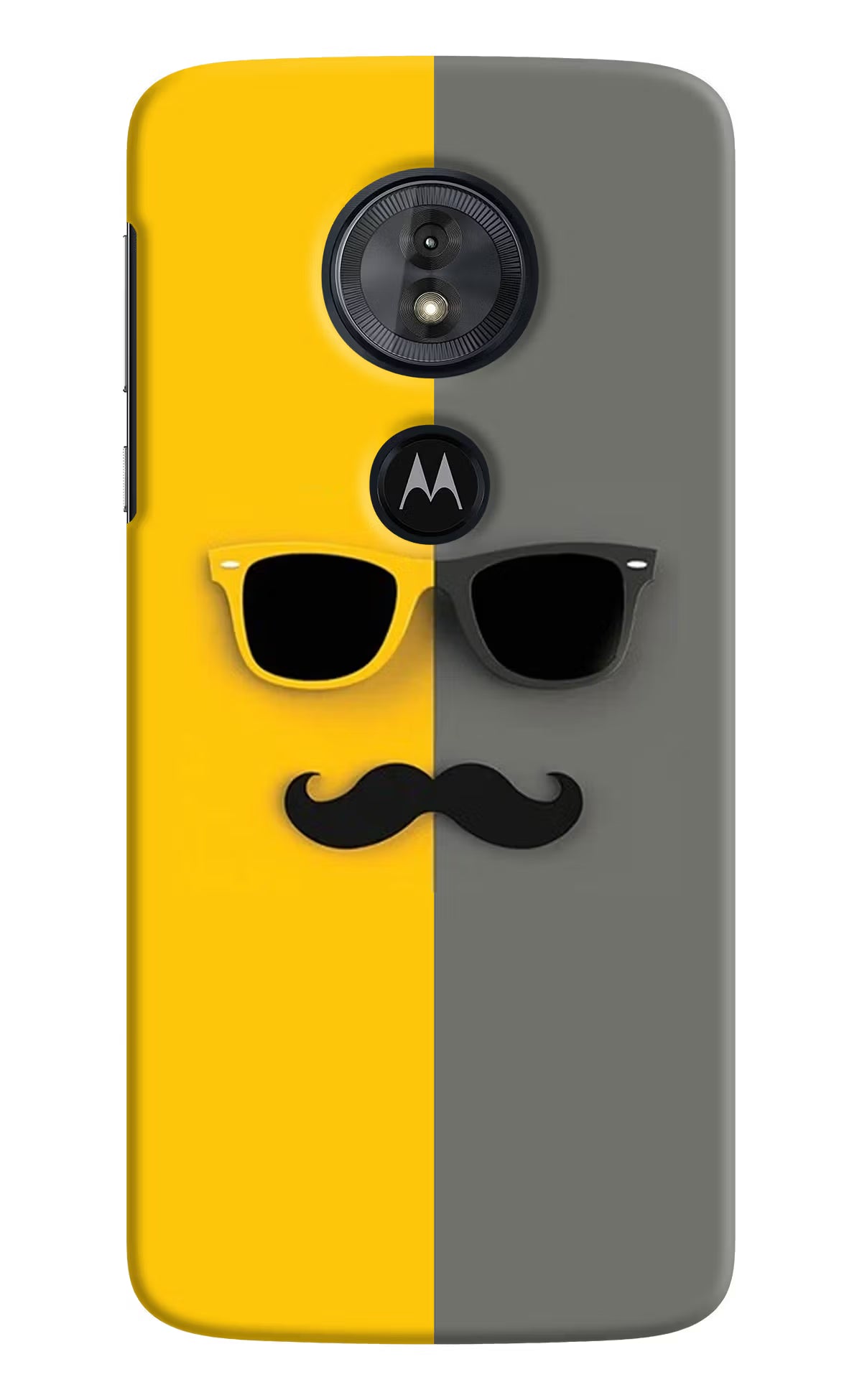 Sunglasses with Mustache Moto G6 Play Back Cover - Sunglasses with Mustache Moto G6 Play Hard Case Back Cover by Casekaro Sunglasses with Mustache Moto G6 Play Hard Case Back Cover by Casekaro