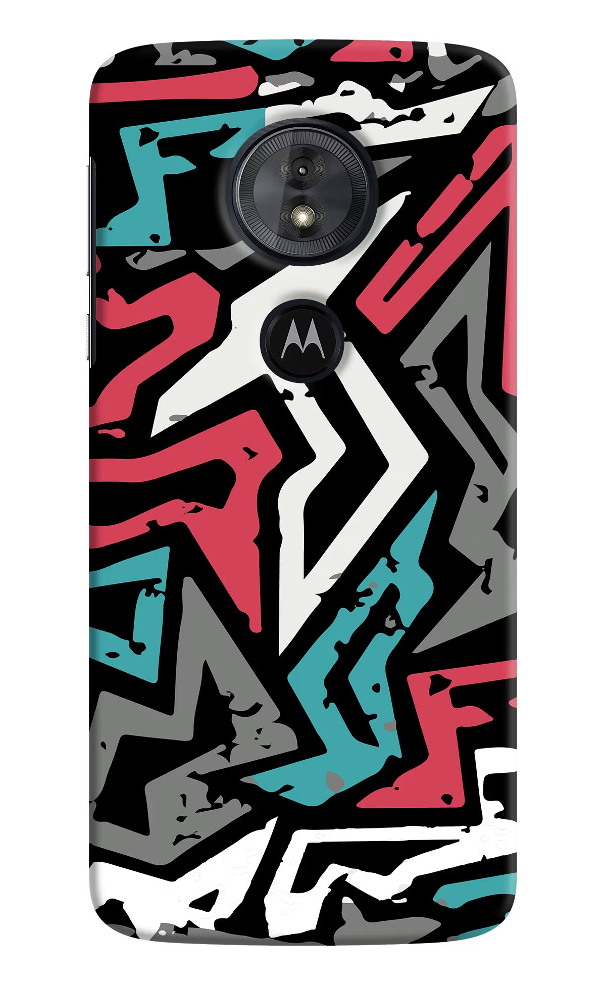 Geometric Graffiti Moto G6 Play Back Cover - Geometric Graffiti Moto G6 Play Hard Case Back Cover by Casekaro Geometric Graffiti Moto G6 Play Hard Case Back Cover by Casekaro