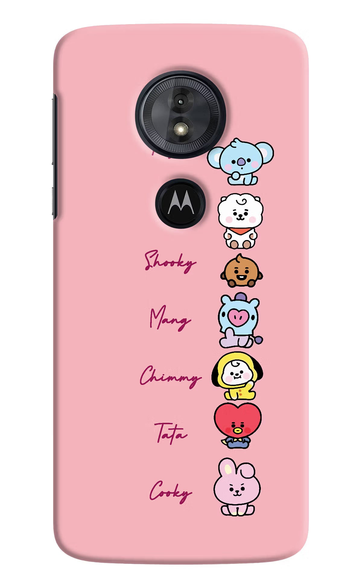 BTS names Moto G6 Play Back Cover - BTS names Moto G6 Play Hard Case Back Cover by Casekaro BTS names Moto G6 Play Hard Case Back Cover by Casekaro
