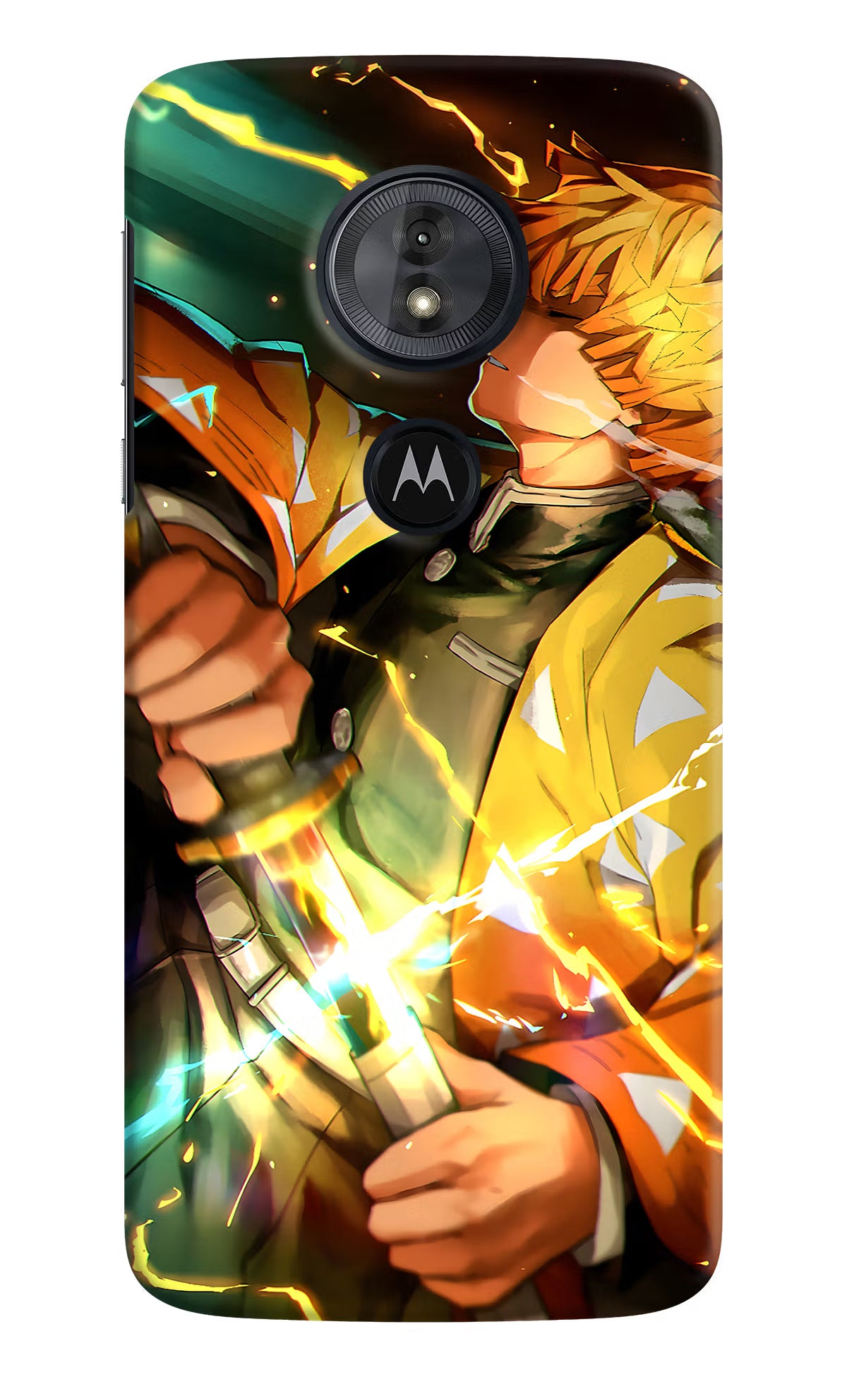 Demon Slayer Moto G6 Play Back Cover - Demon Slayer Moto G6 Play Hard Case Back Cover by Casekaro Demon Slayer Moto G6 Play Hard Case Back Cover by Casekaro