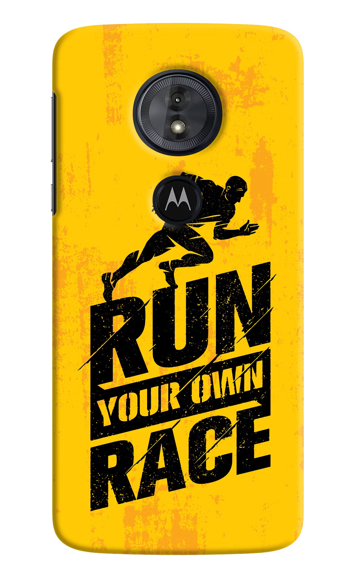 Run Your Own Race Moto G6 Play Back Cover - Run Your Own Race Moto G6 Play Hard Case Back Cover by Casekaro Run Your Own Race Moto G6 Play Hard Case Back Cover by Casekaro