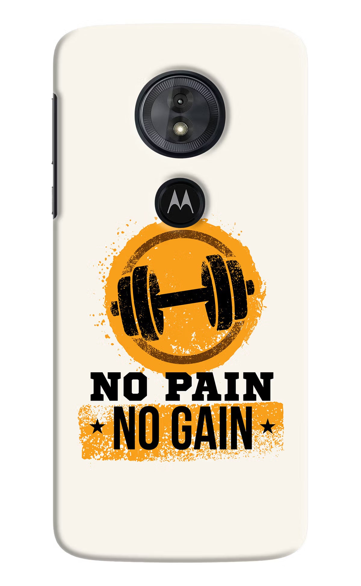 No Pain No Gain Moto G6 Play Back Cover - No Pain No Gain Moto G6 Play Hard Case Back Cover by Casekaro No Pain No Gain Moto G6 Play Hard Case Back Cover by Casekaro