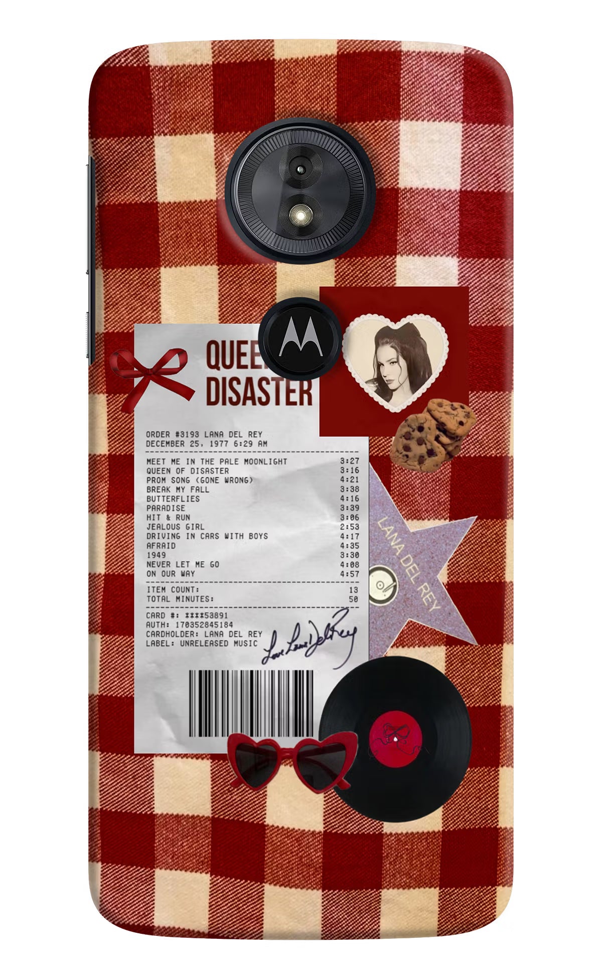 Queen of Disaster Moto G6 Play Back Cover - Queen of Disaster Moto G6 Play Hard Case Back Cover by Casekaro Queen of Disaster Moto G6 Play Hard Case Back Cover by Casekaro