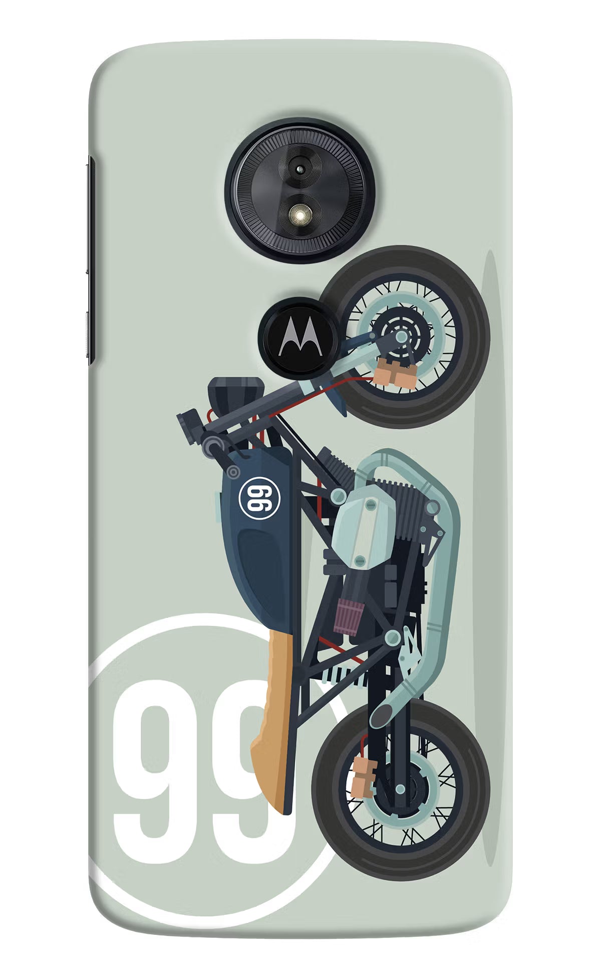 Classic Cafe Racer 99 Moto G6 Play Back Cover - Classic Cafe Racer 99 Moto G6 Play Hard Case Back Cover by Casekaro Classic Cafe Racer 99 Moto G6 Play Hard Case Back Cover by Casekaro